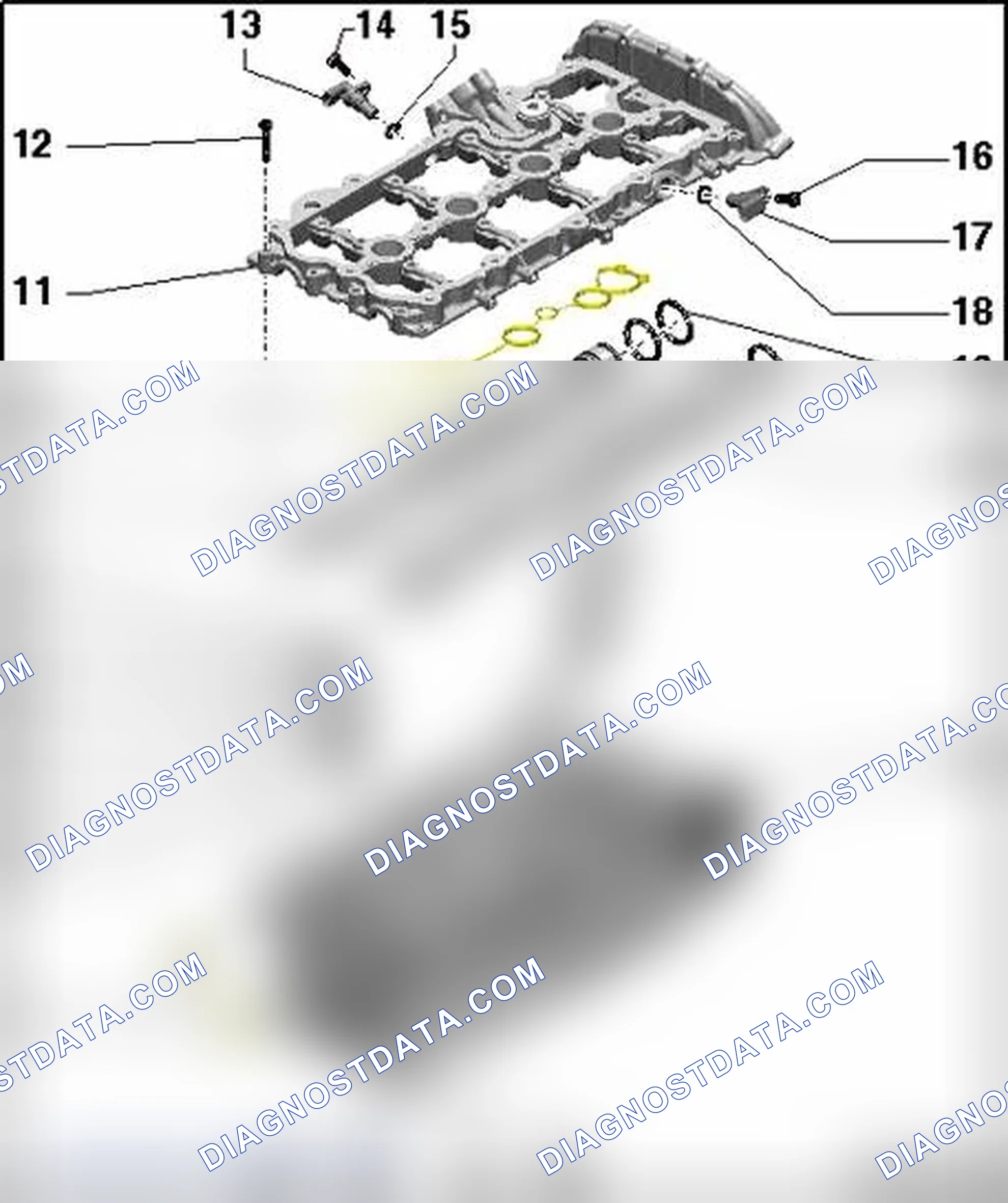 Scheme 234: Valvetrain, assembly overview