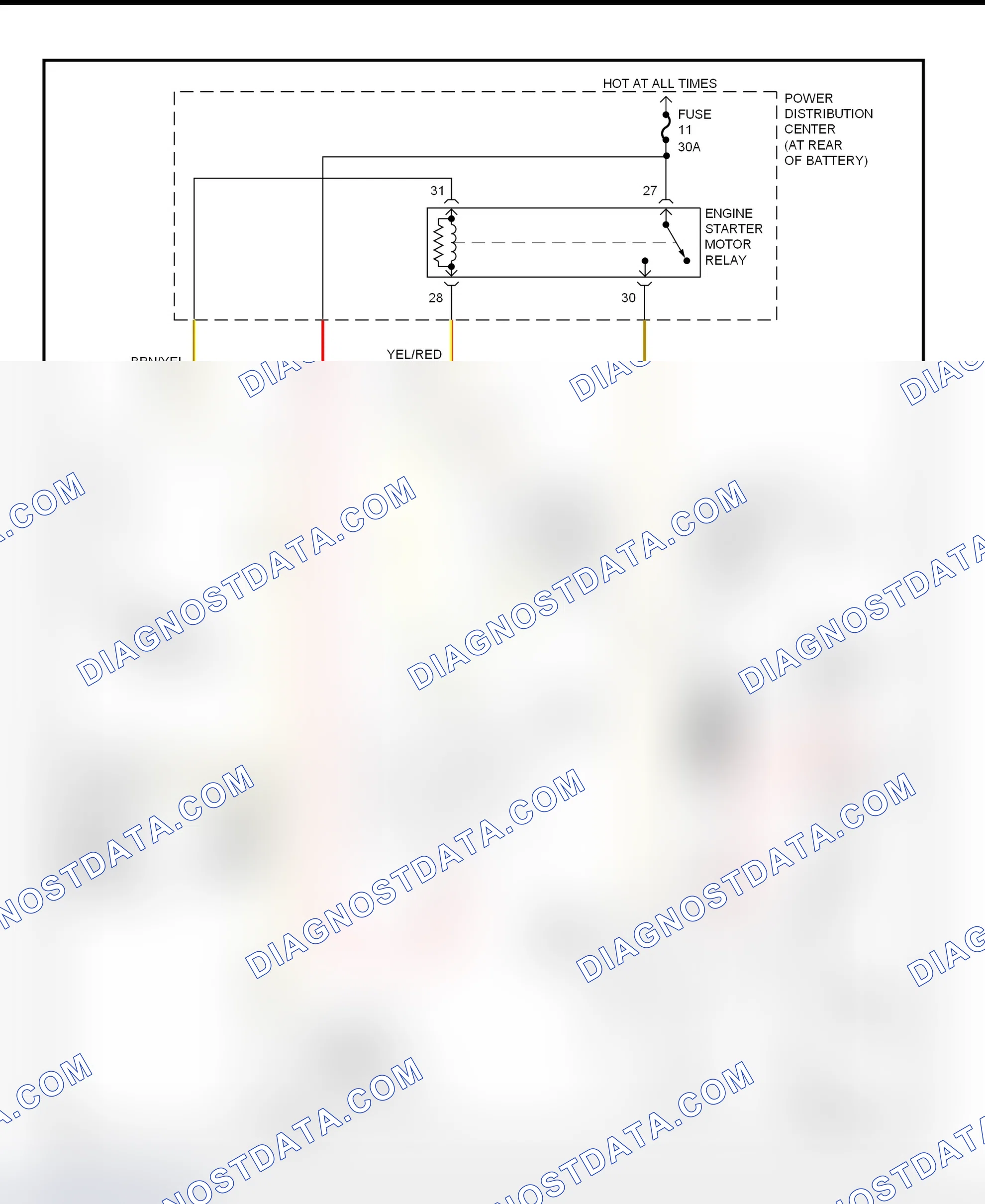 Fig. 9: Starting System Wiring Diagram (Neon)