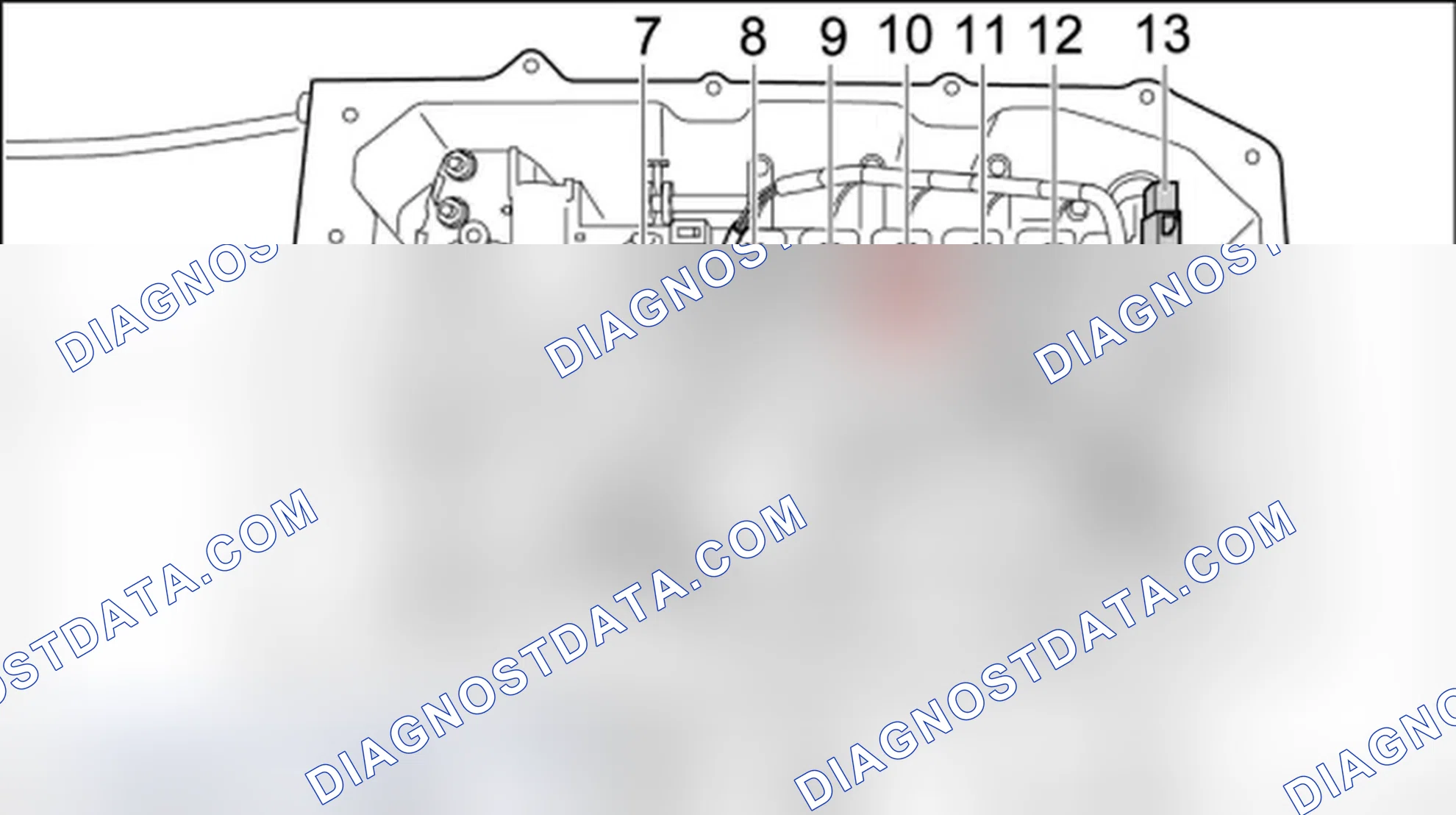 Scheme 109: Removing wire harness in transmission