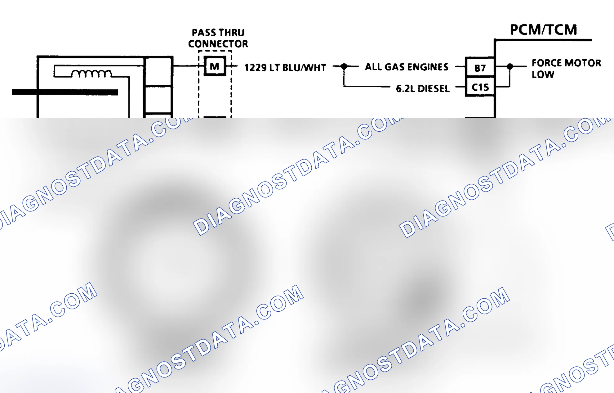 Scheme 239: CODE 73, FORCE MOTOR CURRENT (CURRENT ERROR) - LT. TRUCK