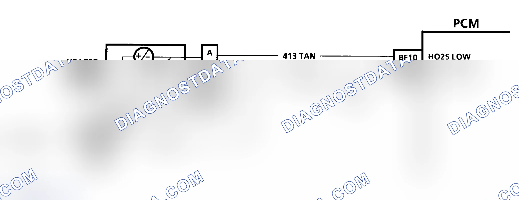 Scheme 19: Code P0131 Schematic (3.8L) Heated Oxygen Sensor Low Signal Voltage (Lean)