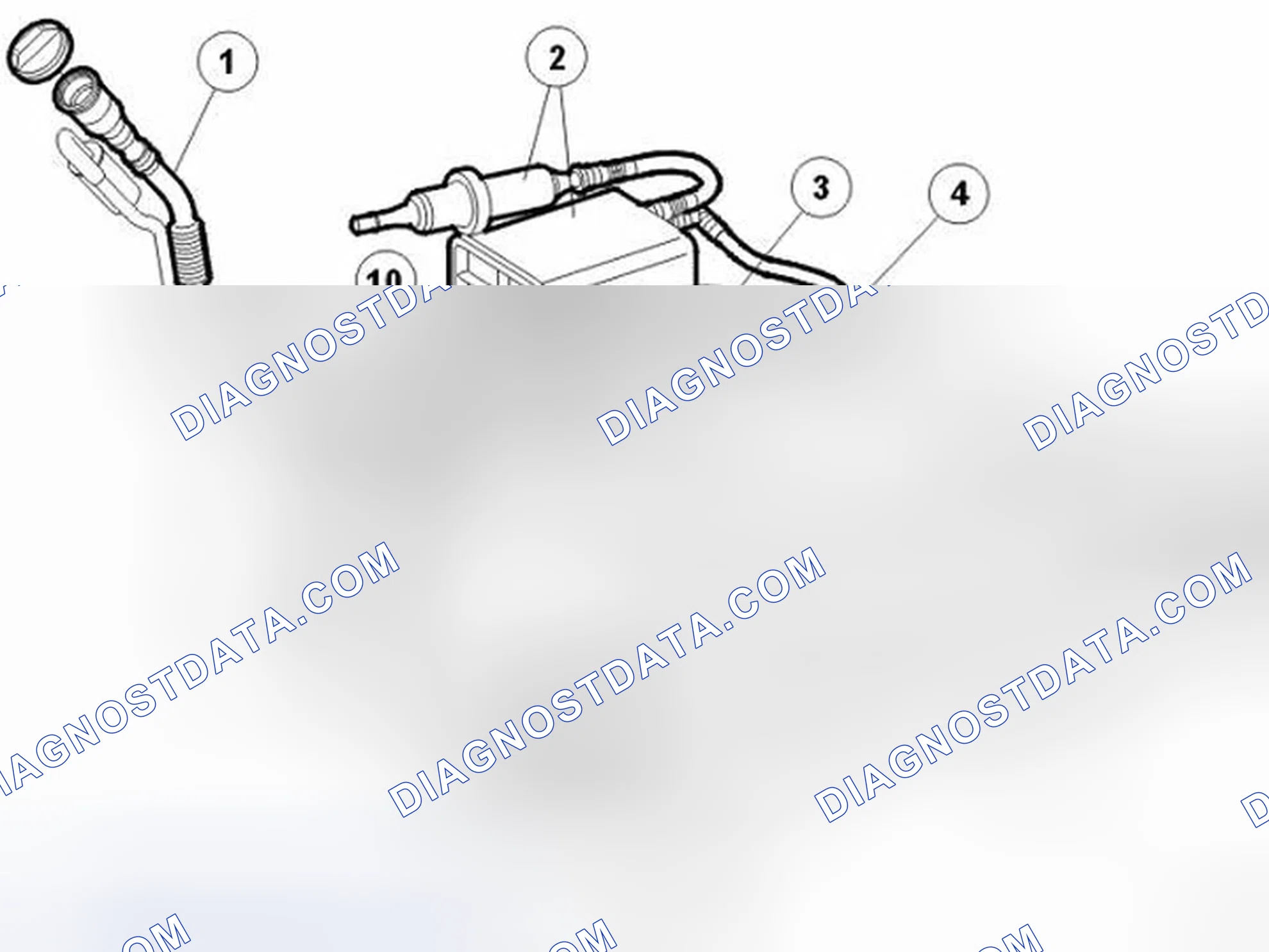 Scheme 465: FUEL SUPPLY SYSTEM B5244S6 AND B5244S, USA