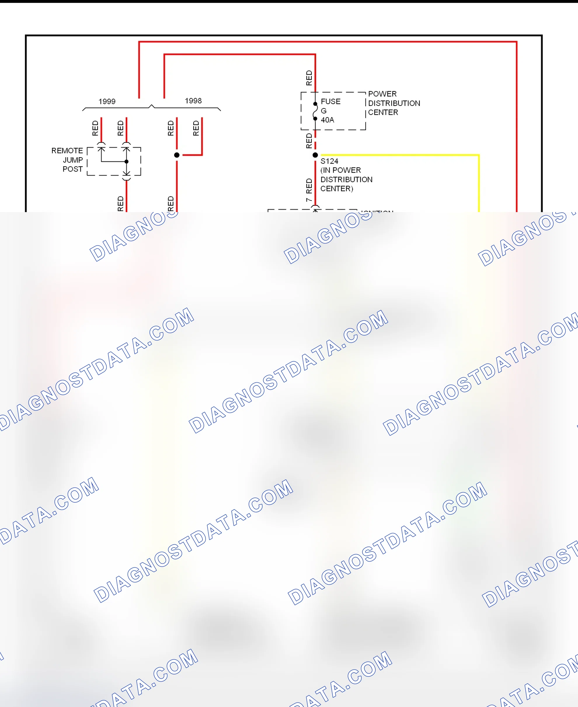 Fig. 6: Starting System Wiring Diagram (Concorde, Intrepid, LHS & 300M)