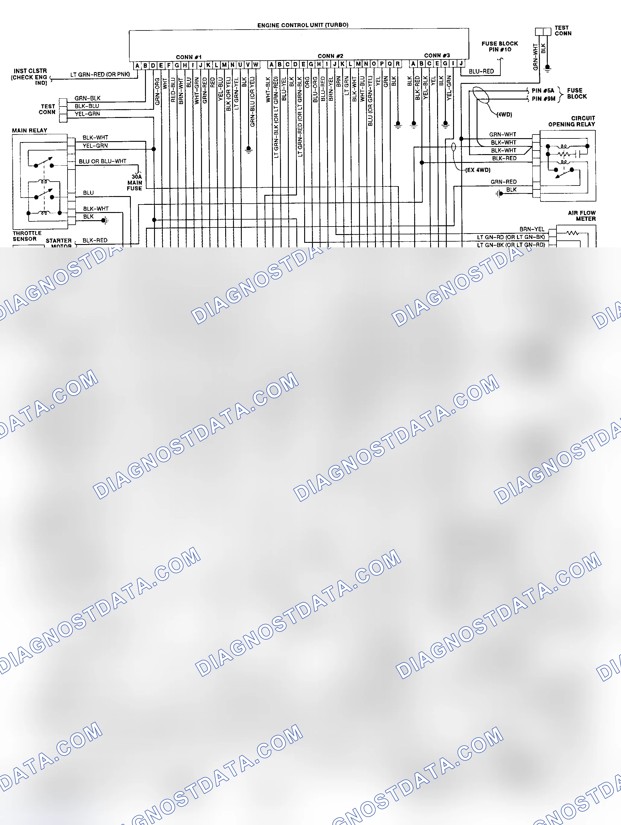 Scheme 90: Wiring Diagram for 323 EGI Turbo