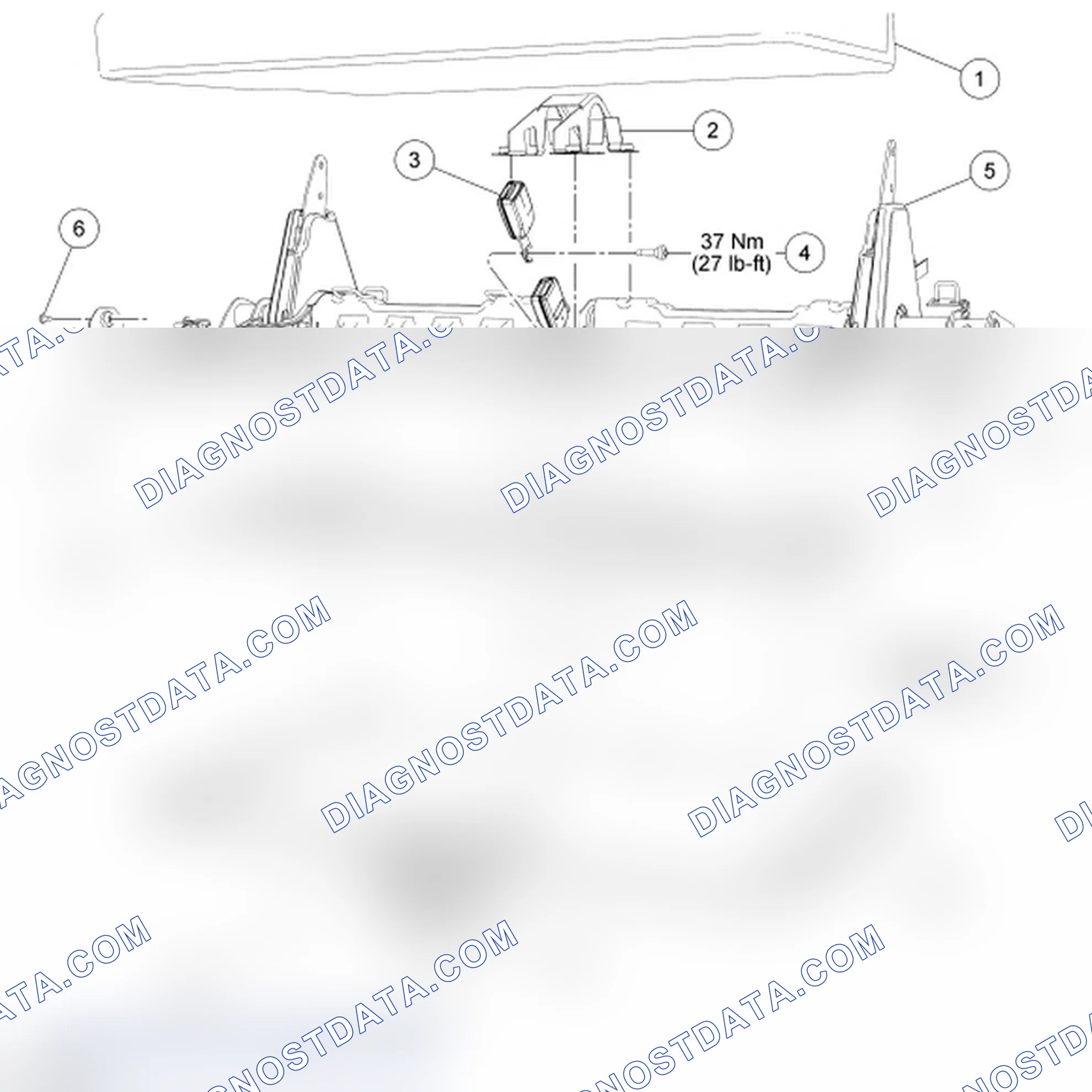 Scheme 11: Safety Belt Buckle - Third Row, Bench