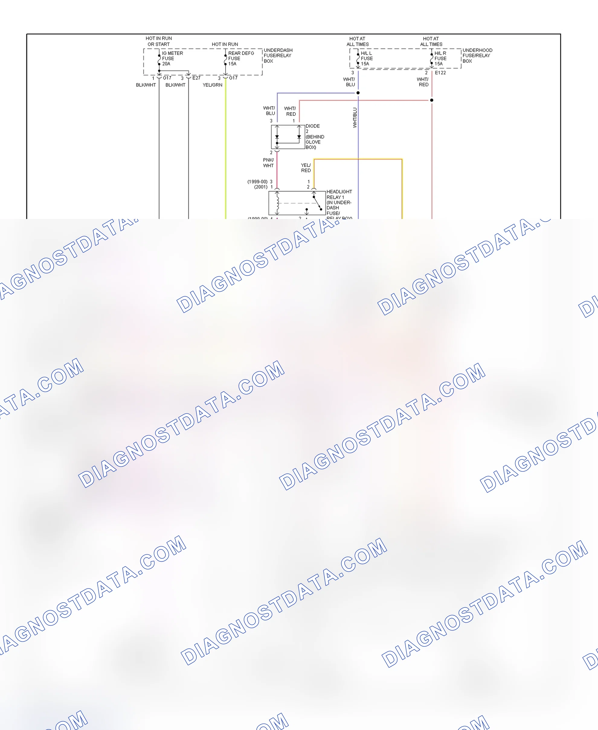Scheme 4: Headlight System Wiring Diagram (Vitara)