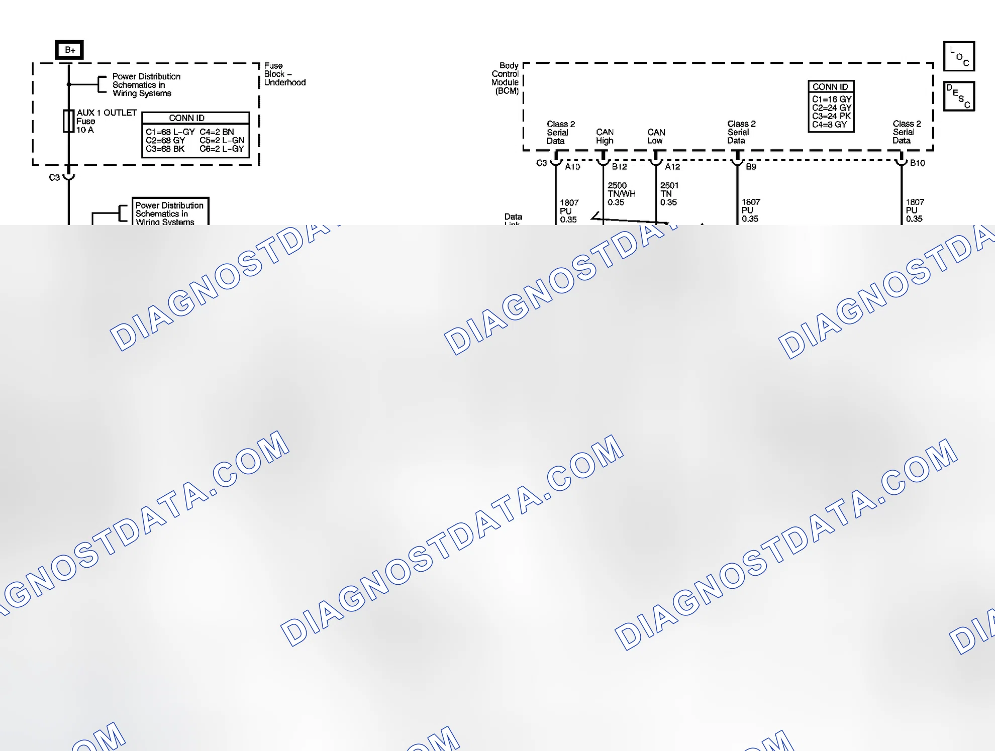 Scheme 3: Data Link Connector (DLC) Schematics (M/T)
