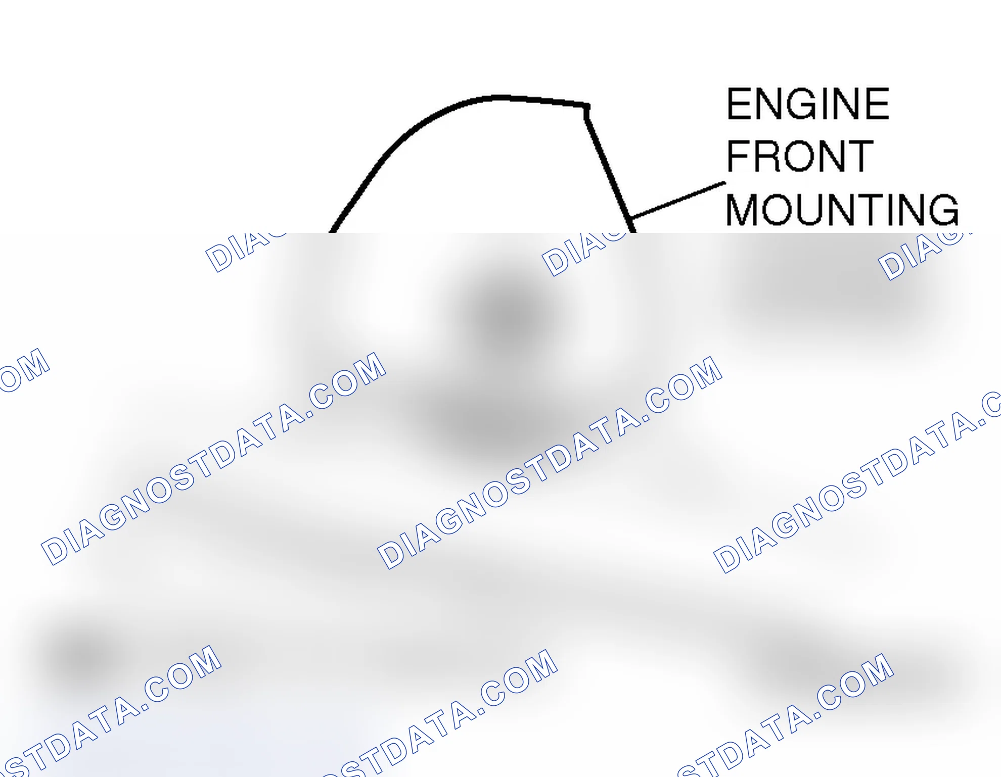 Scheme 555: >>B<< ENGINE FRONT MOUNTING CUSHION STOPPER INSTALLATION < 2.4L ENGINE >