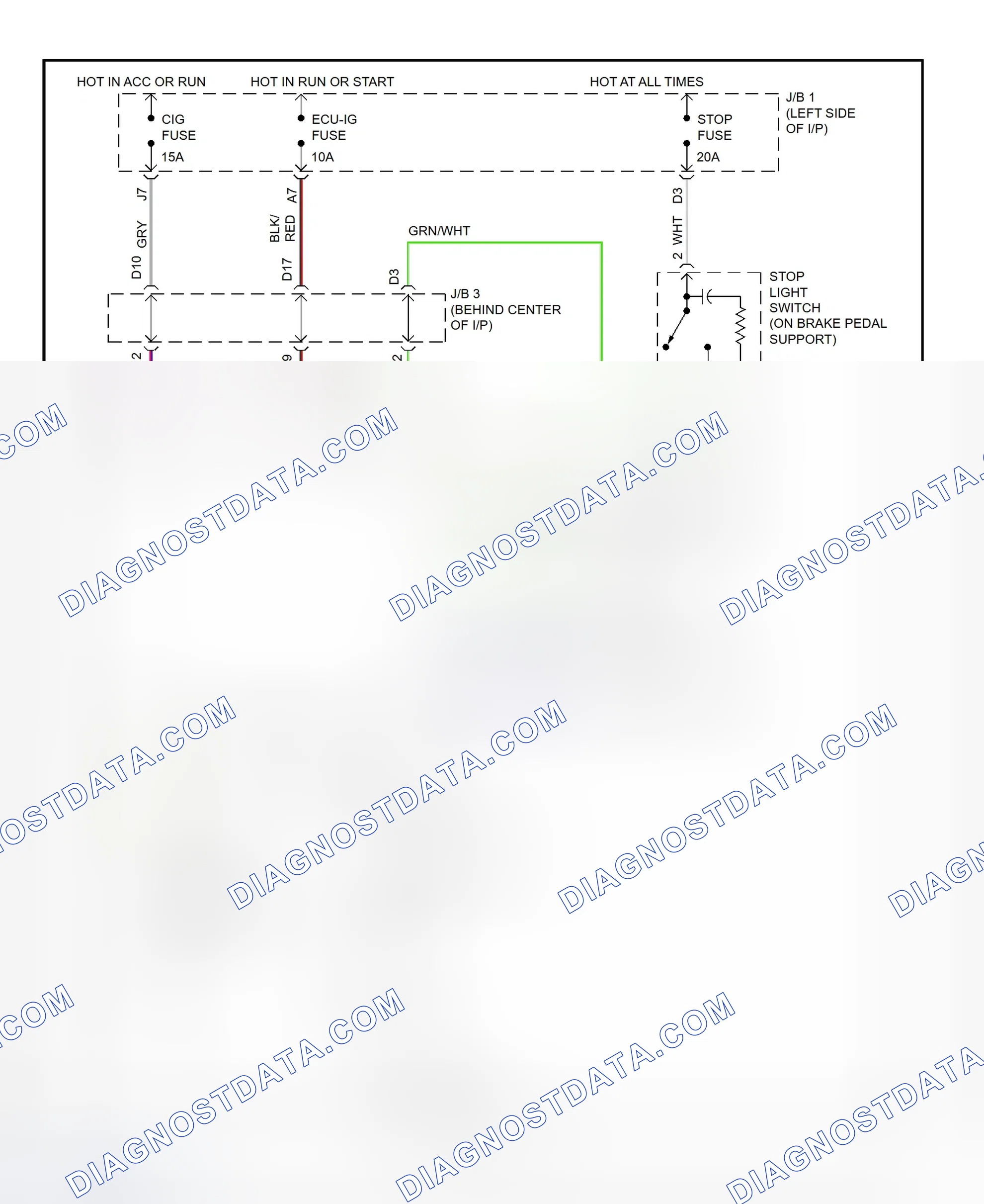 Scheme 6: Shift Interlock System Wiring Diagram (1995-96 GS300)