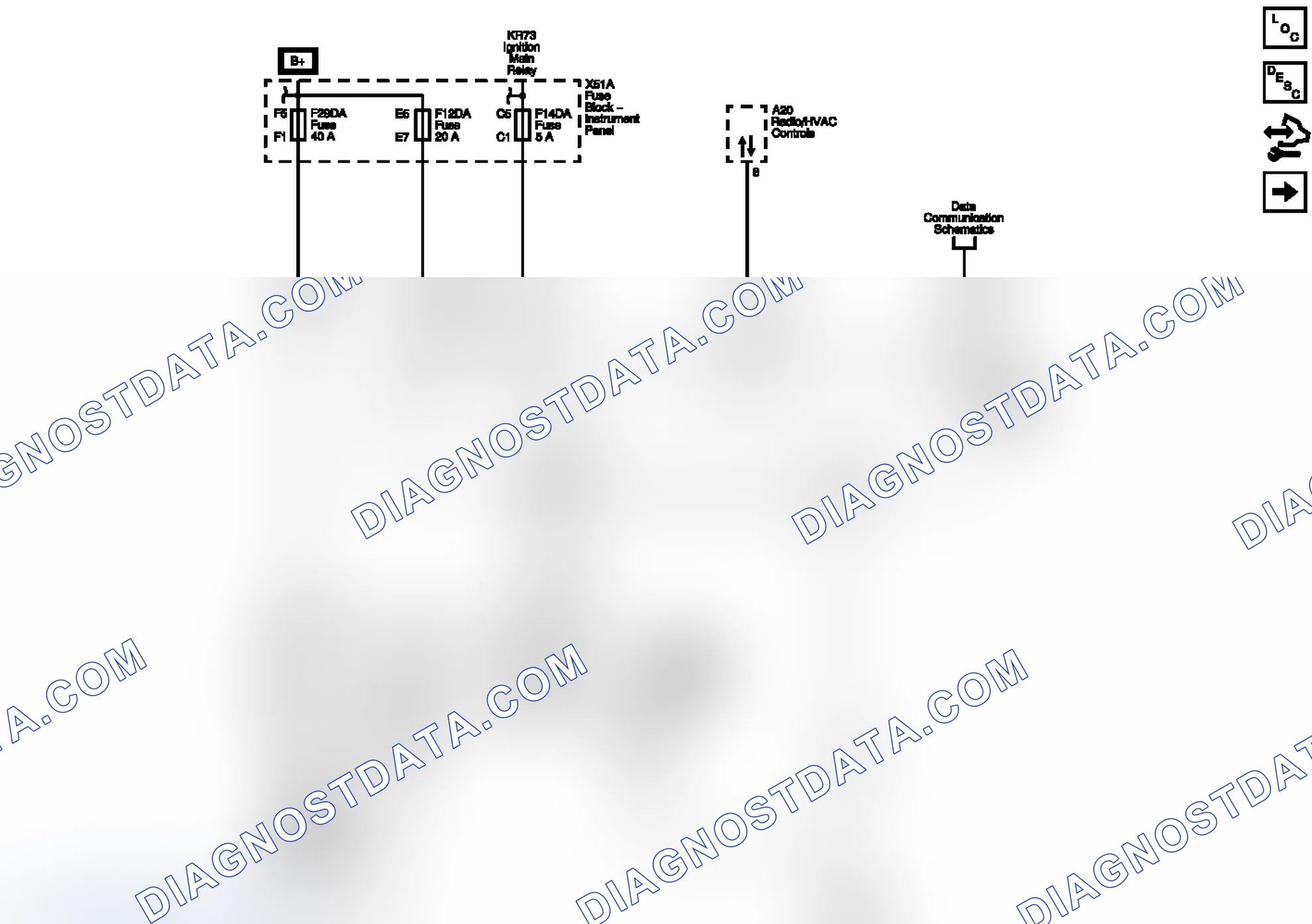 Scheme 47: Power, Ground, Serial Data And Blower Control
