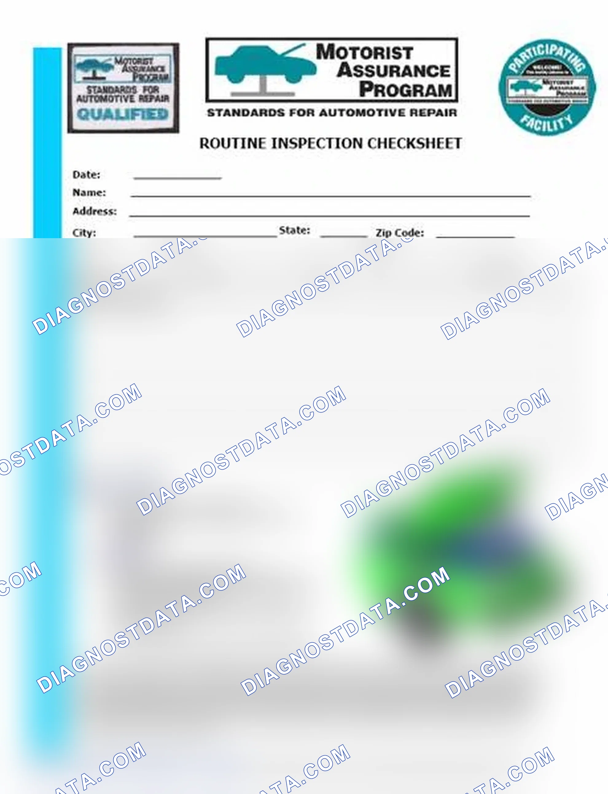 Scheme 26: Routine Inspection Checksheet (1 Of 2)