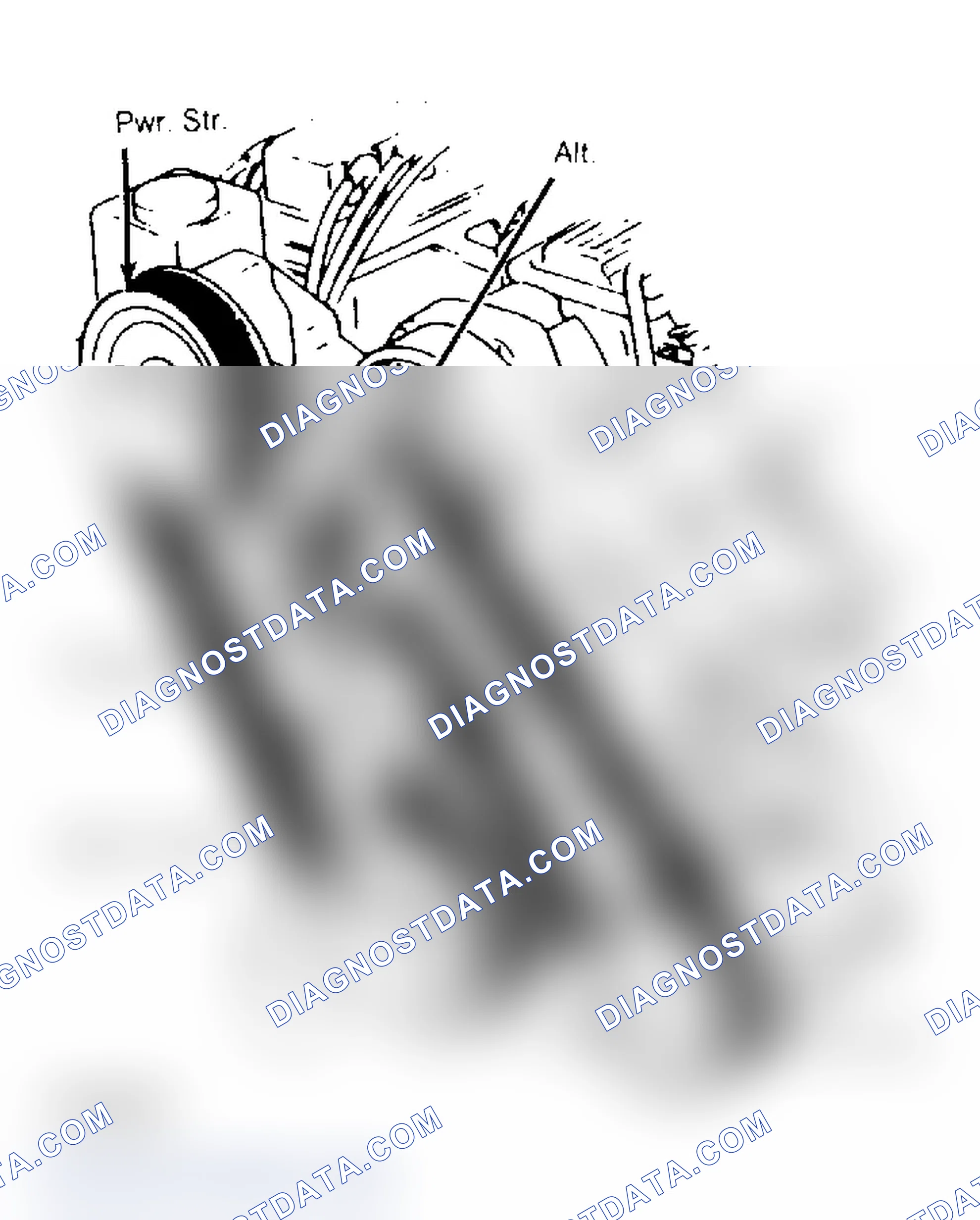 Scheme 11: SERPENTINE BELT ROUTING (3.8L)
