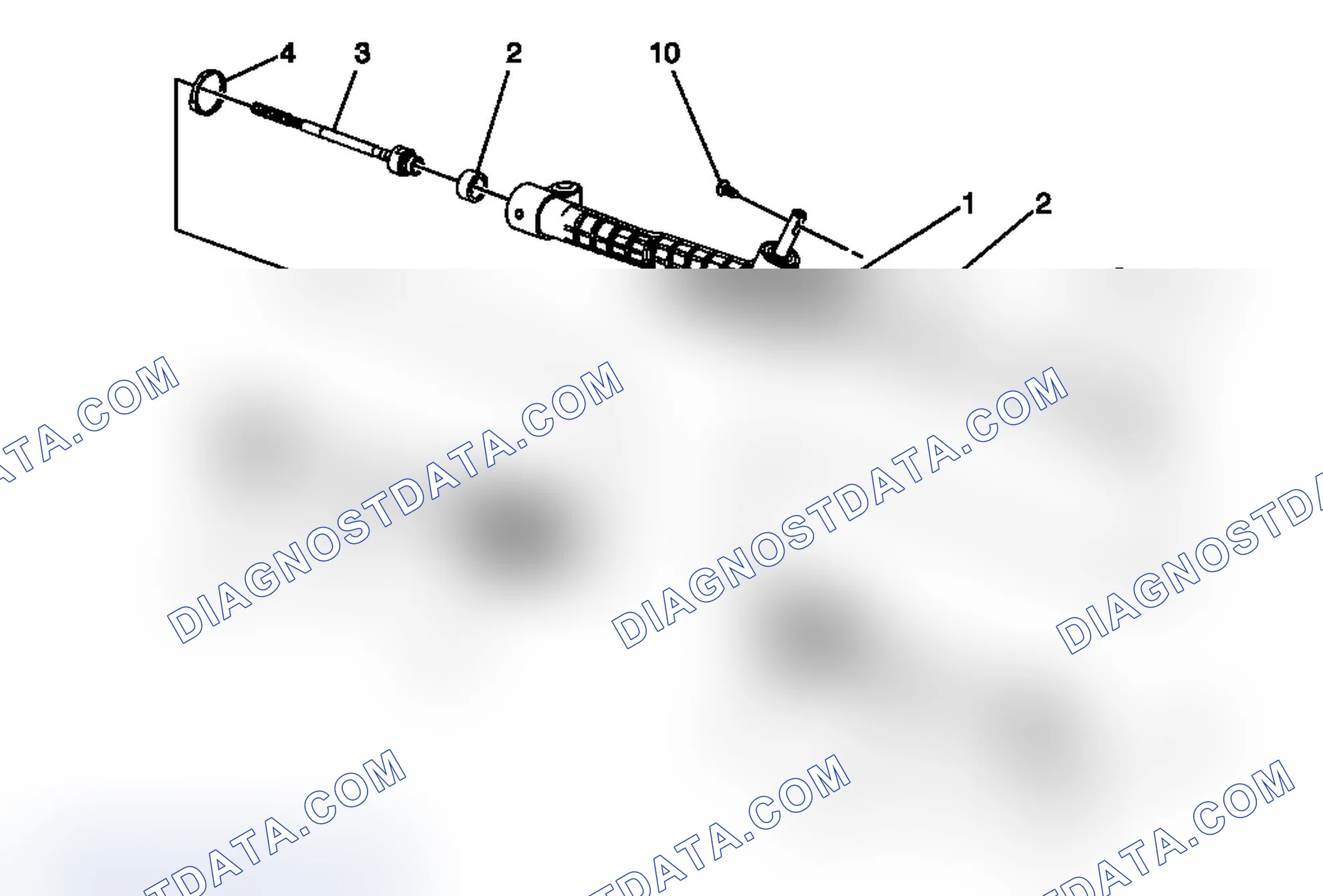 Scheme 2: Power Steering Gear Disassembled View (Electronic Power Steering)