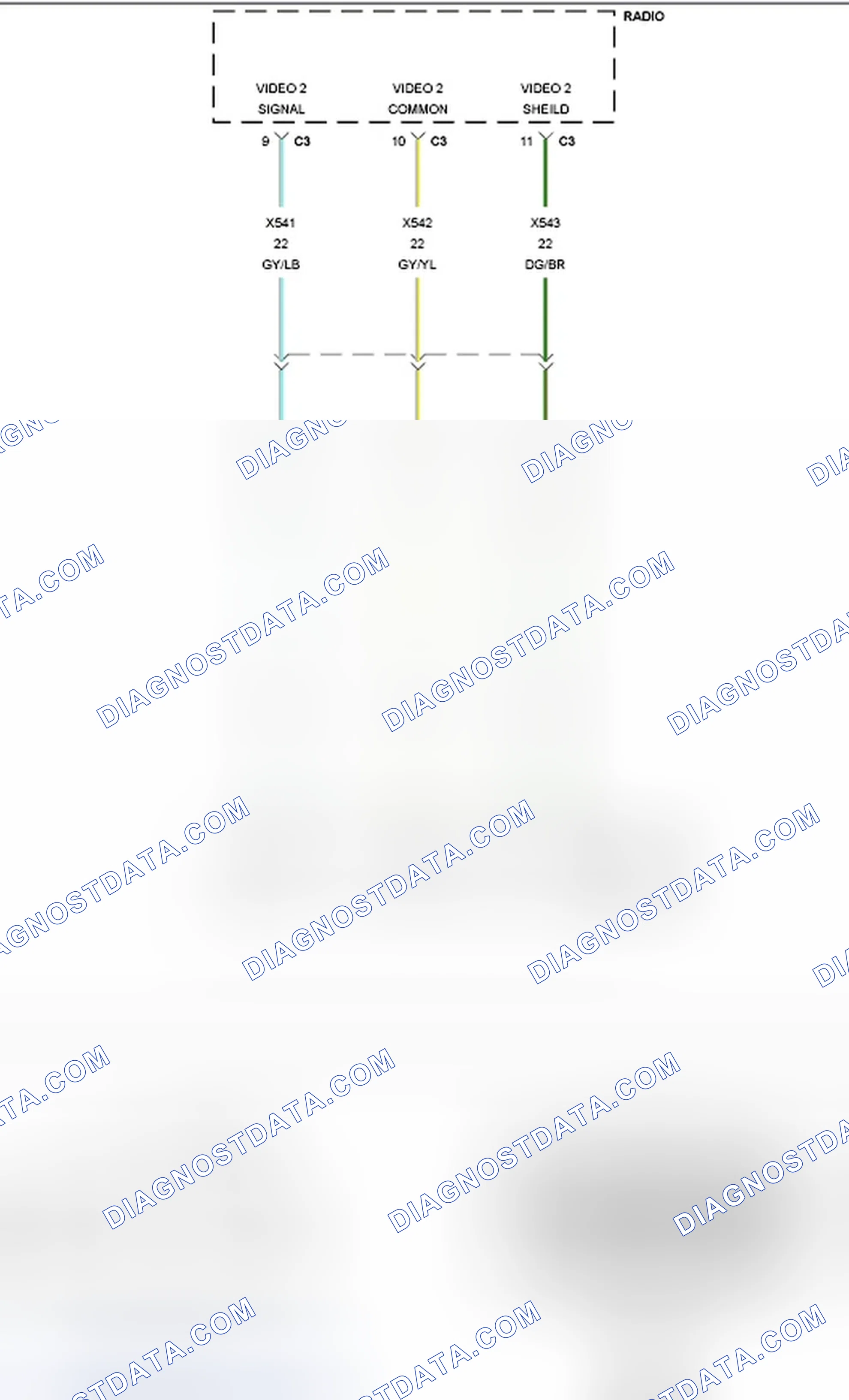 Scheme 487: B14E3-CHANNEL 2 VIDEO CONTINUITY