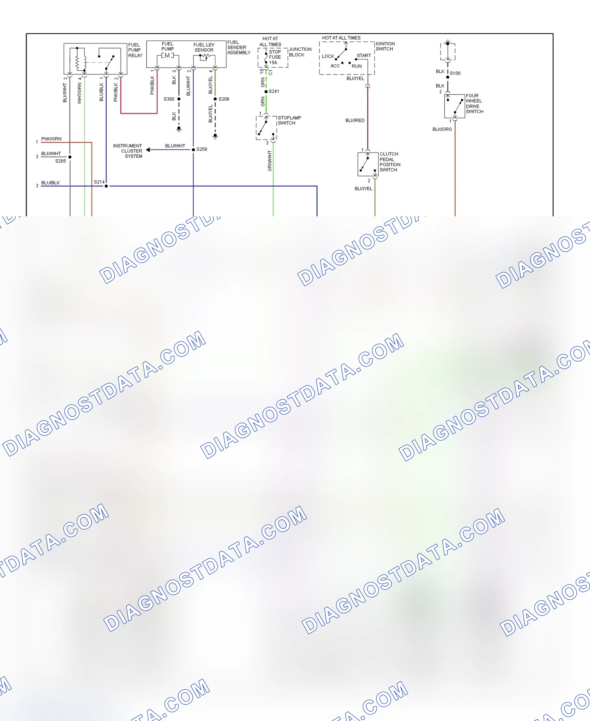 Scheme 180: PCM Wiring Diagram (Tracker - 1.6L - 2 Of 3)