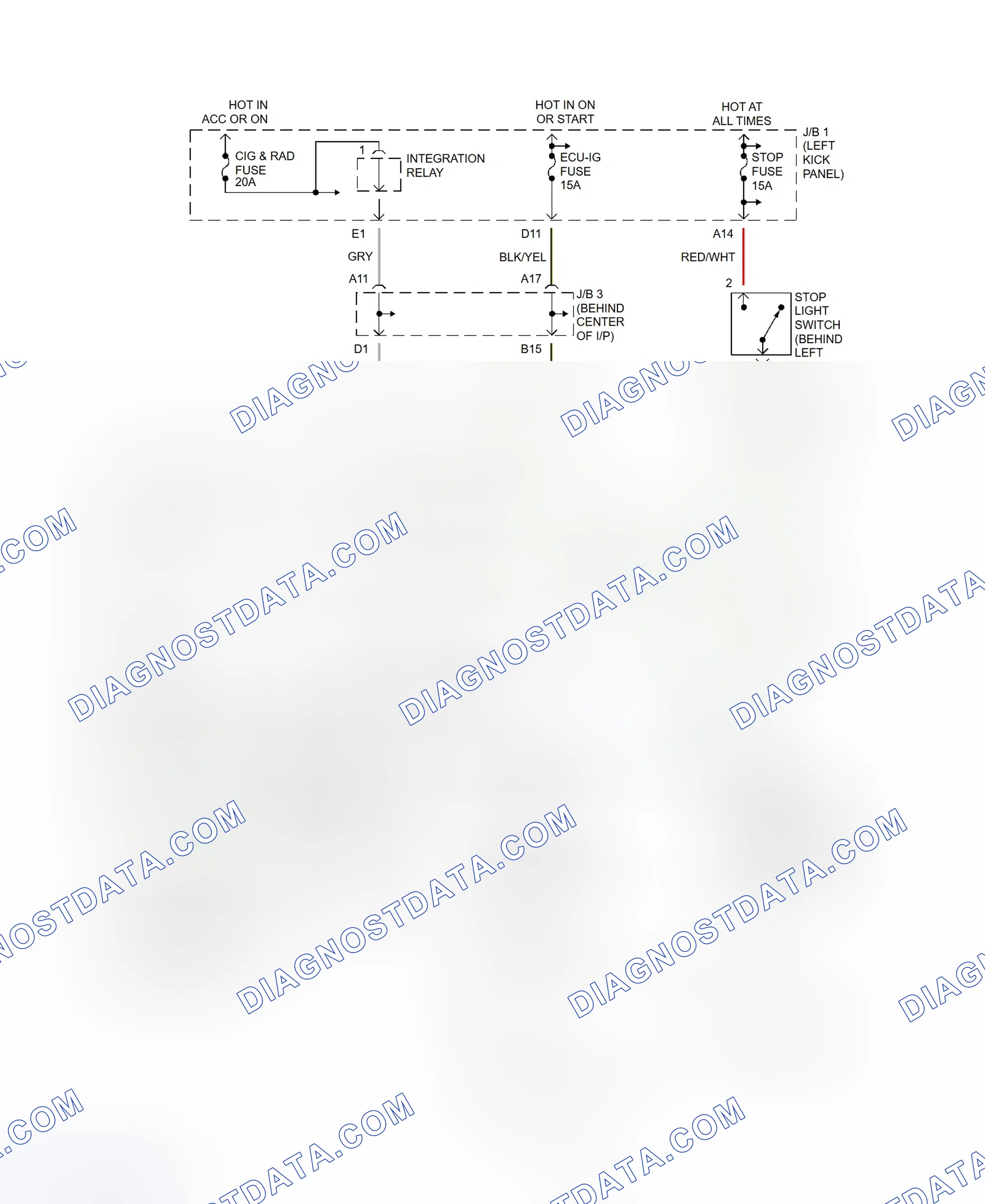 Scheme 8: Shift Interlock System Wiring Diagram (Corolla)