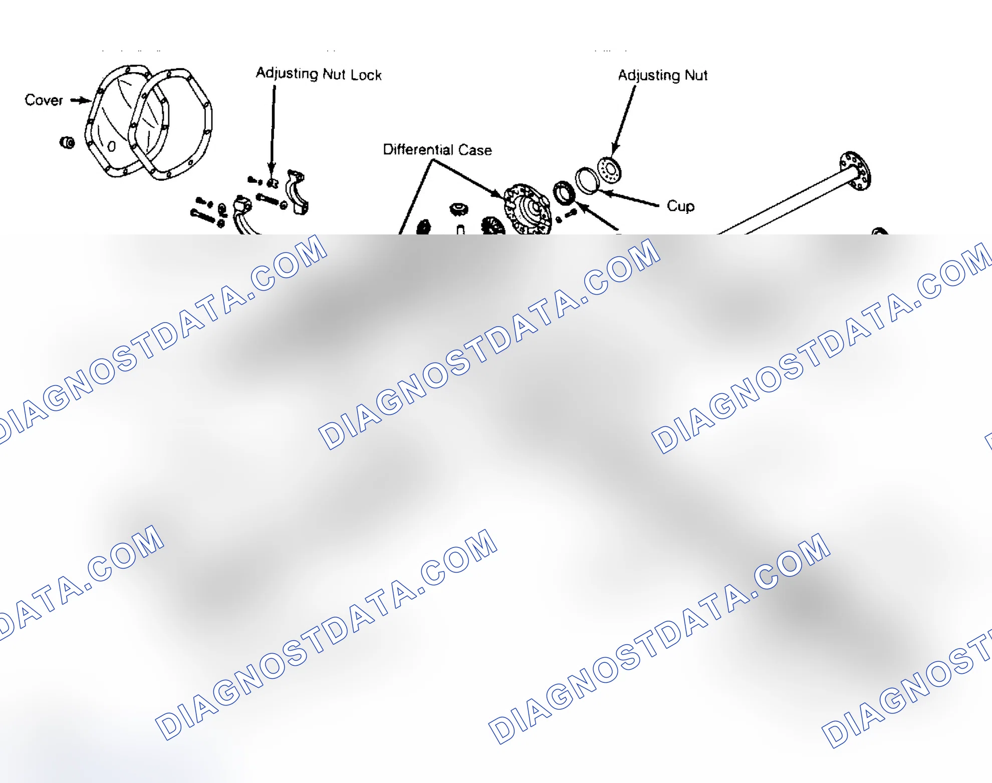 Scheme 2: Exploded View of 10 1/2" Ring Gear Axle Assembly