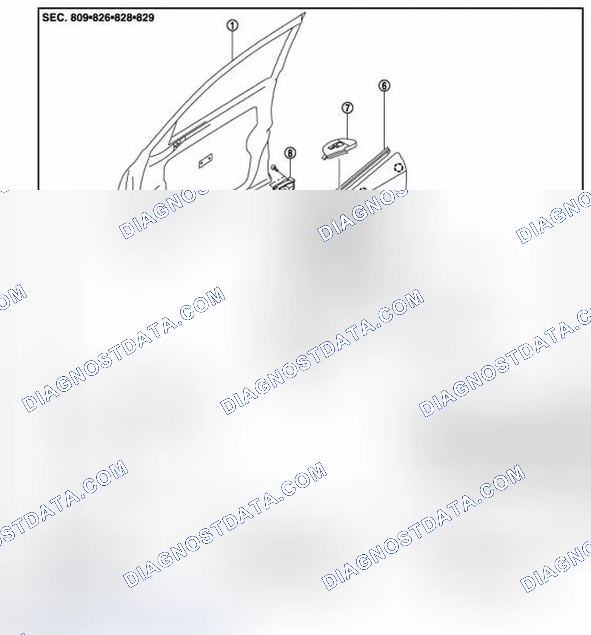 Scheme 91: PASSENGER SIDE : Exploded View