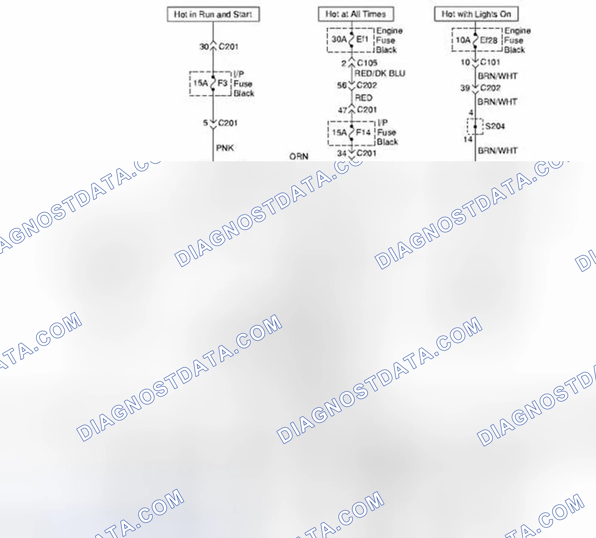 Scheme 20: Turn and Hazard Lamps Circuit Diagram (For STATION WAGON Model, CANADA ONLY)