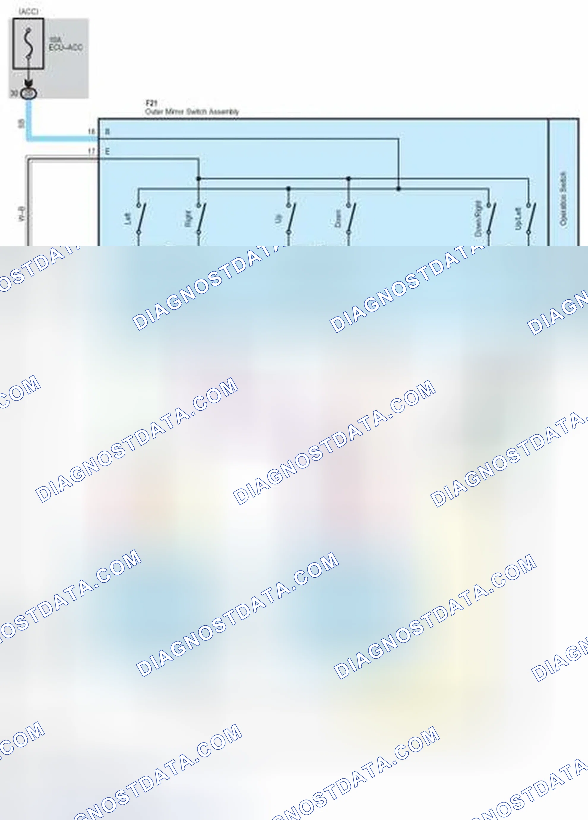 Scheme 356: Remote Control Mirror (w/o Seat Position Memory)