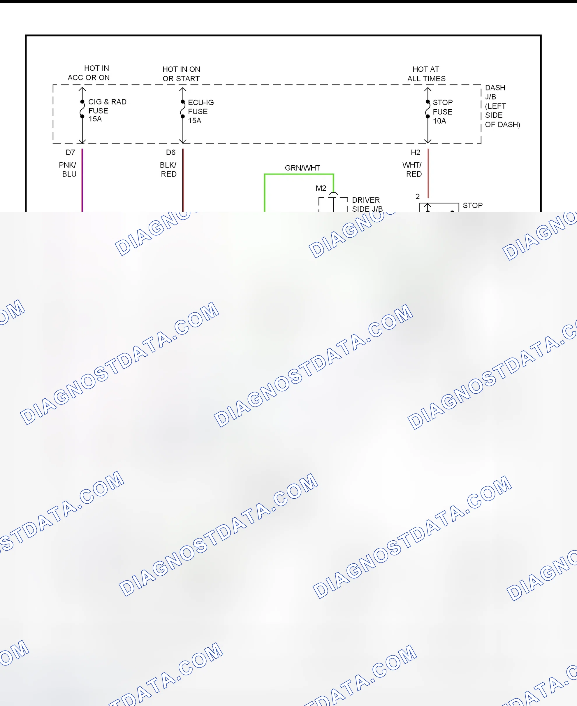 Scheme 10: Shift Interlock System Wiring Diagram (1995-96 Avalon)