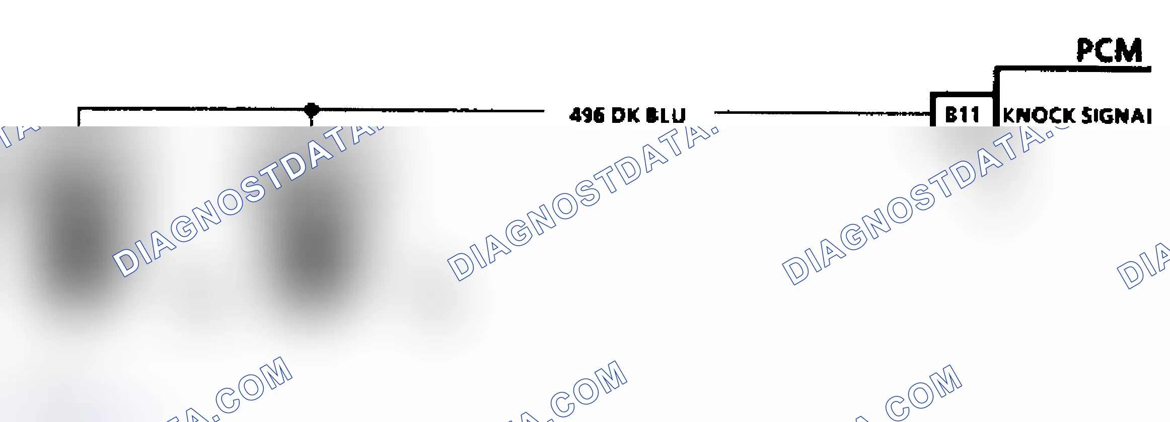 Scheme 127: Code 43 Schematic (Dual Sensors) Knock Sensor W/O Spark Module