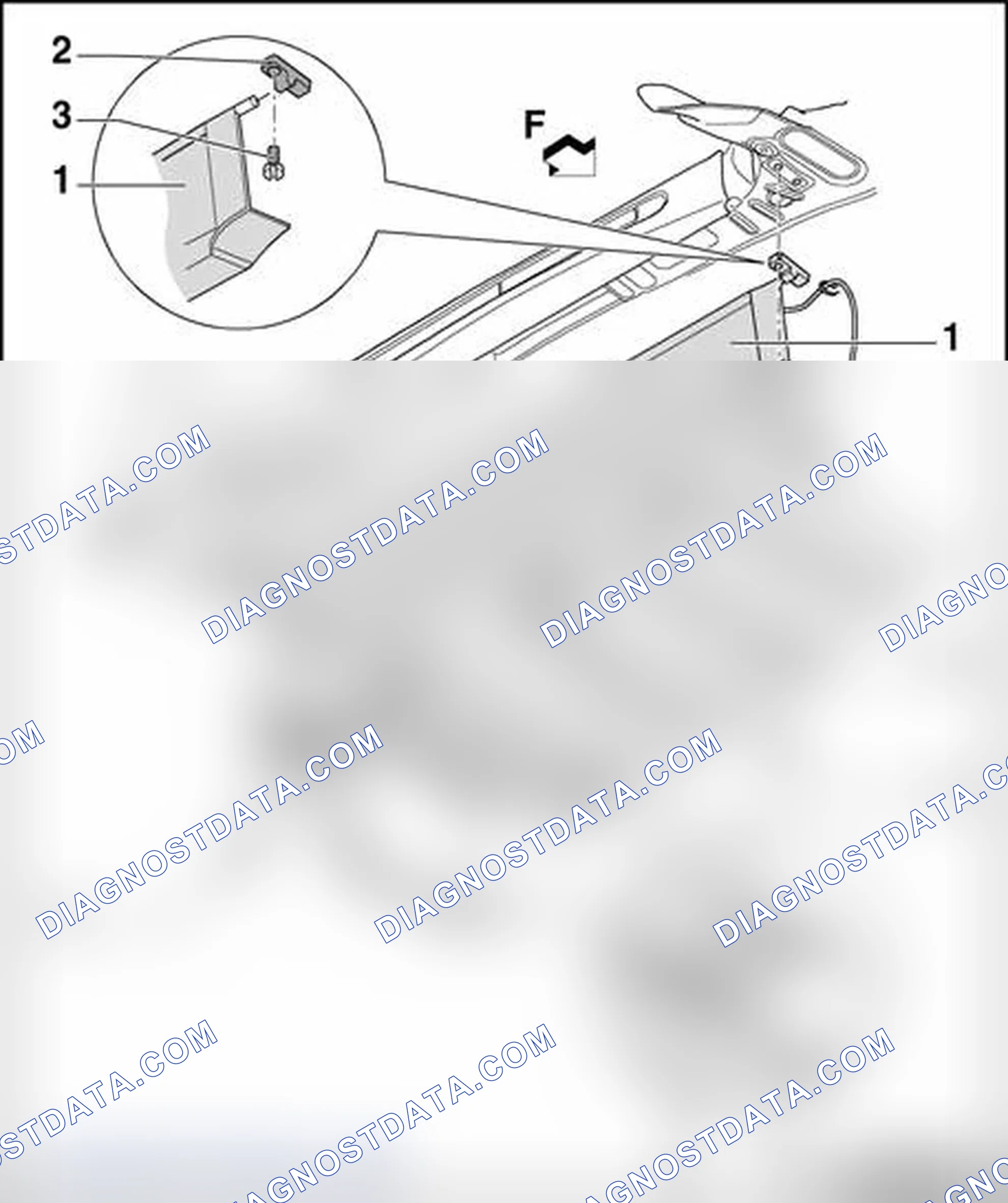 Scheme 170: Convertible top compartment lid, assembly overview