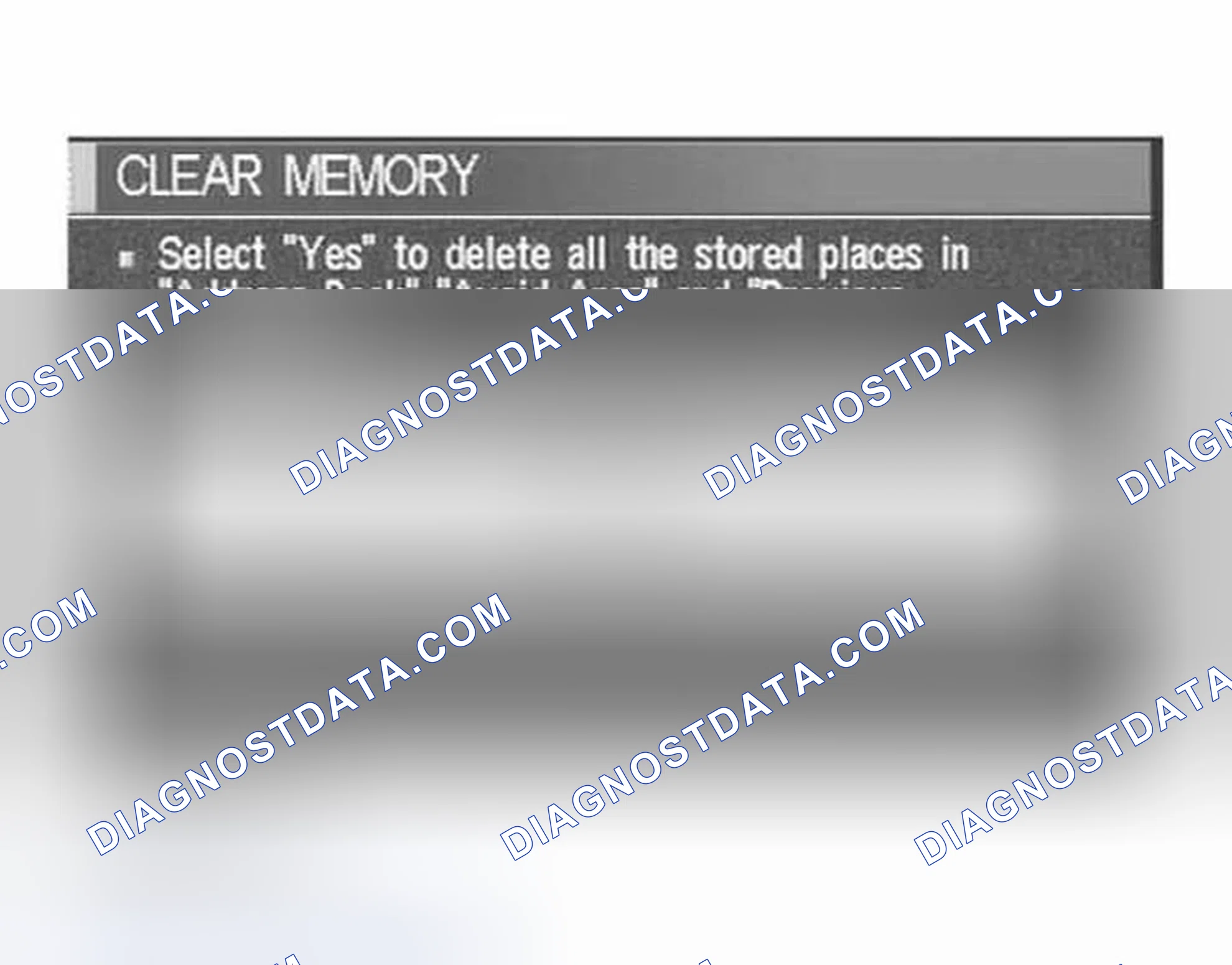 Scheme 212: "CLEAR MEMORY" MODE