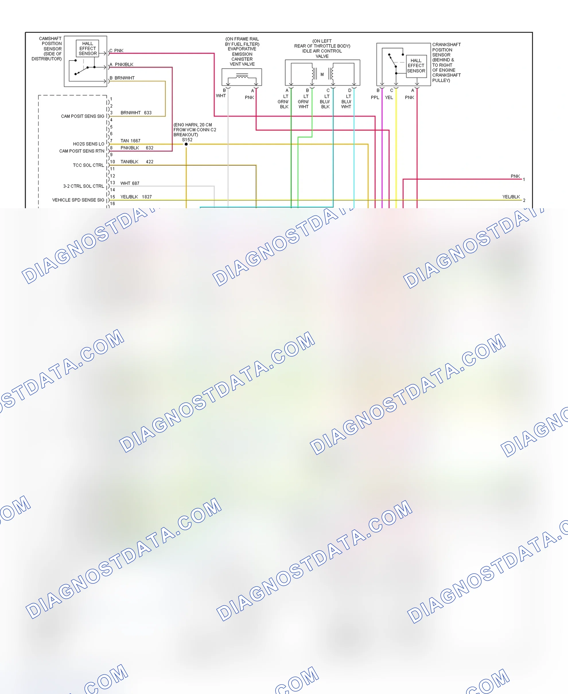 Scheme 7: PCM Wiring Diagram (Astro & Safari - 4.3L - 1 Of 4)