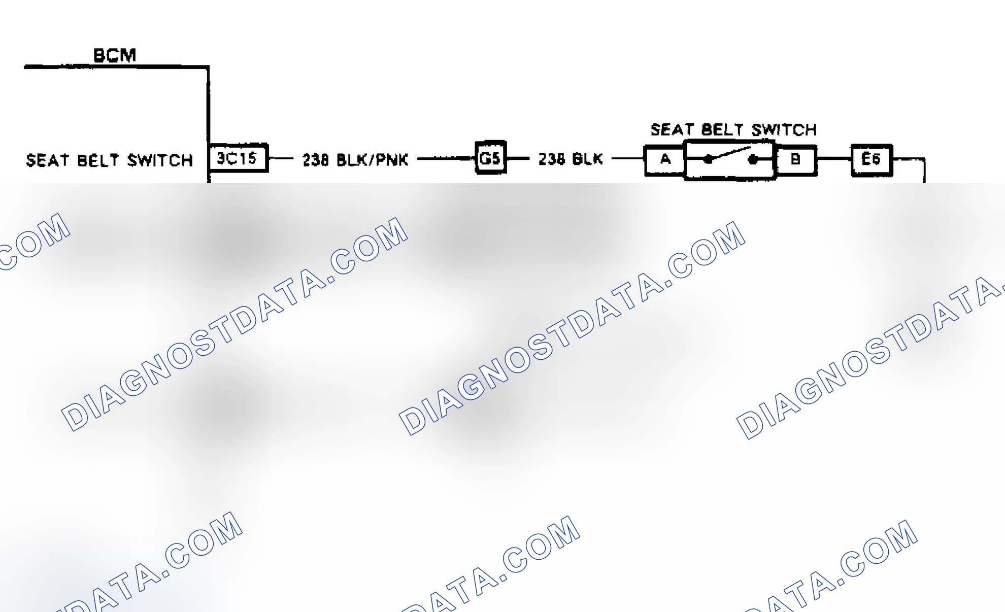 Scheme 216: "Seat Belt" Telltale & Chime - Wiring Diagram