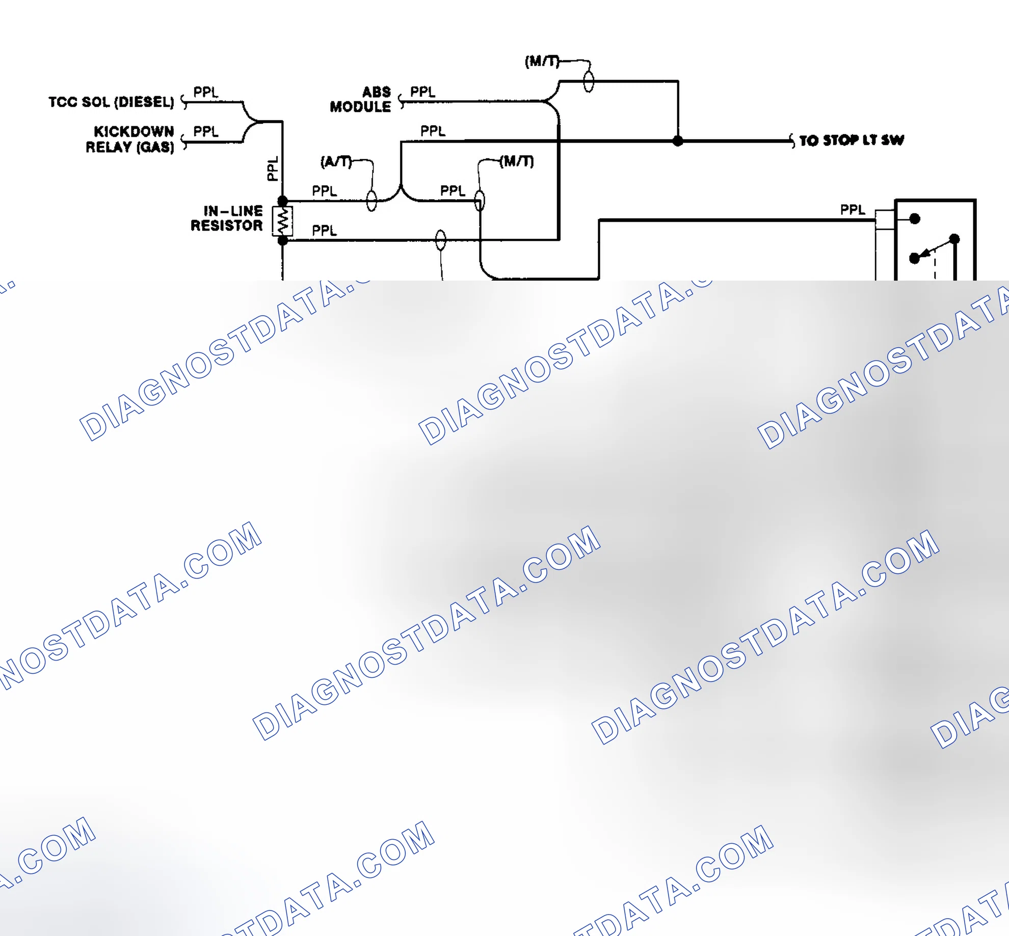 Scheme 4: Transfer Case Circuit (1990)