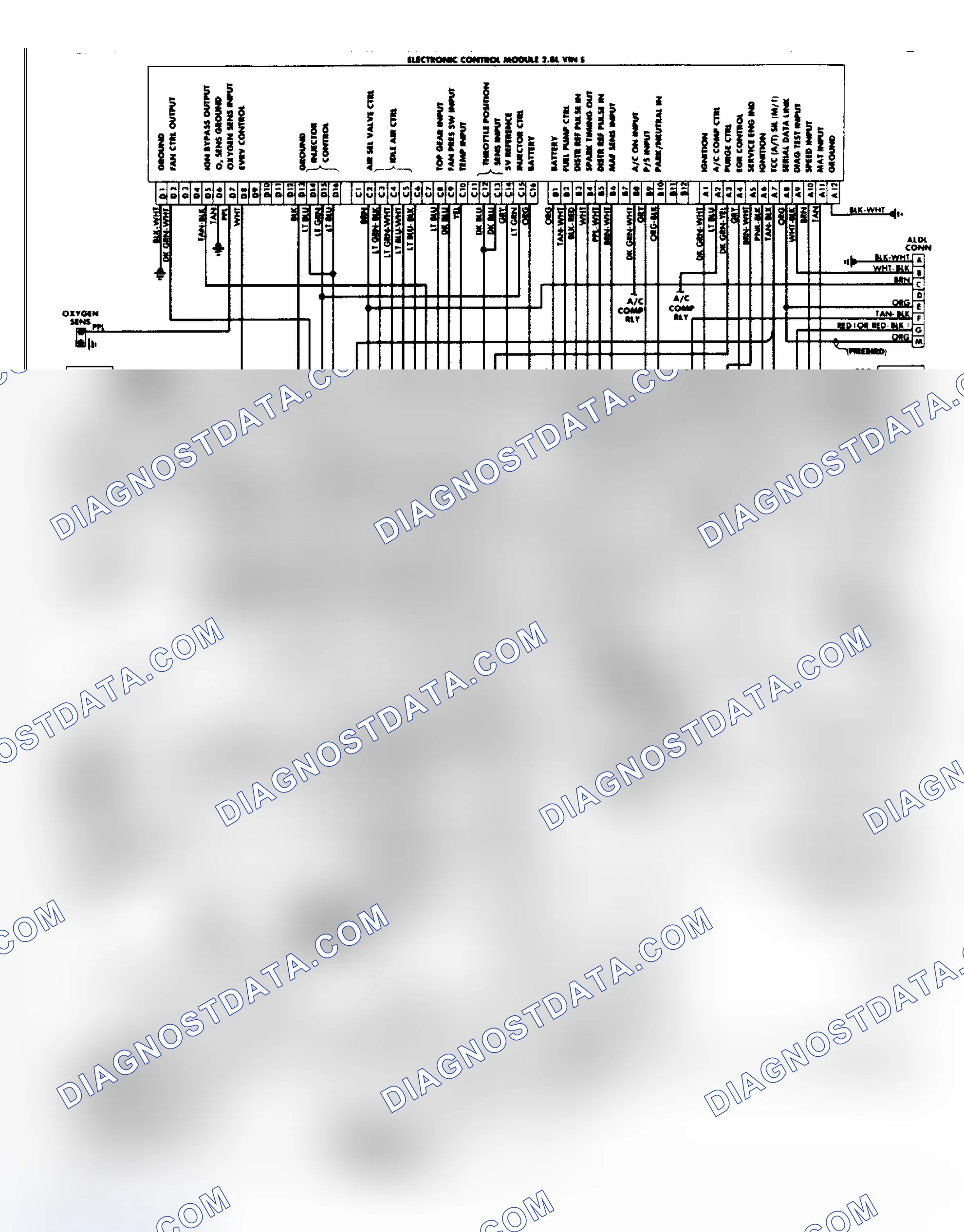 Scheme 32: Wiring Diagram: Camaro & Firebird 2.8L PFI System