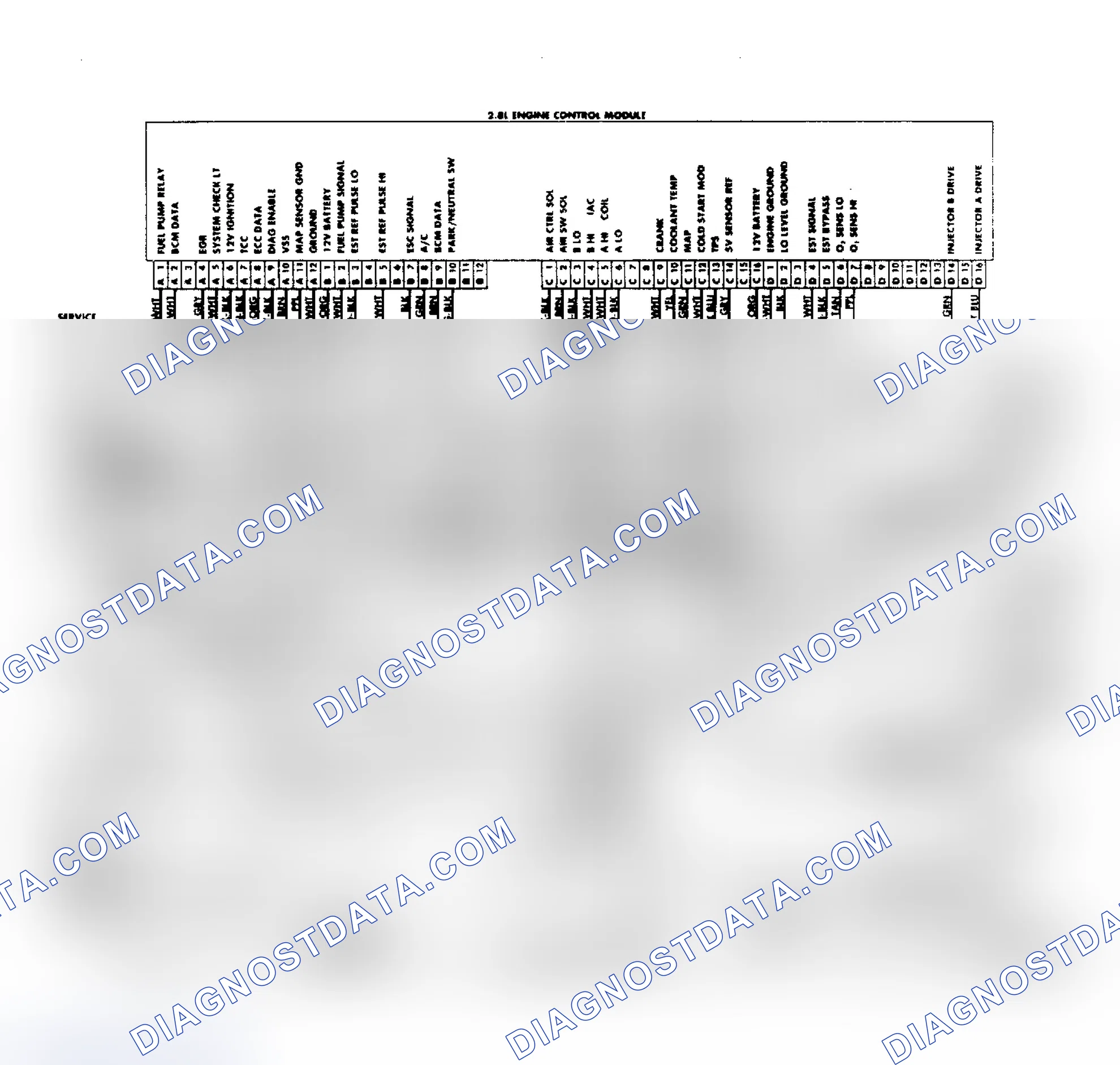 Scheme 80: S-10 & S-15 2.8L Wiring Diagram