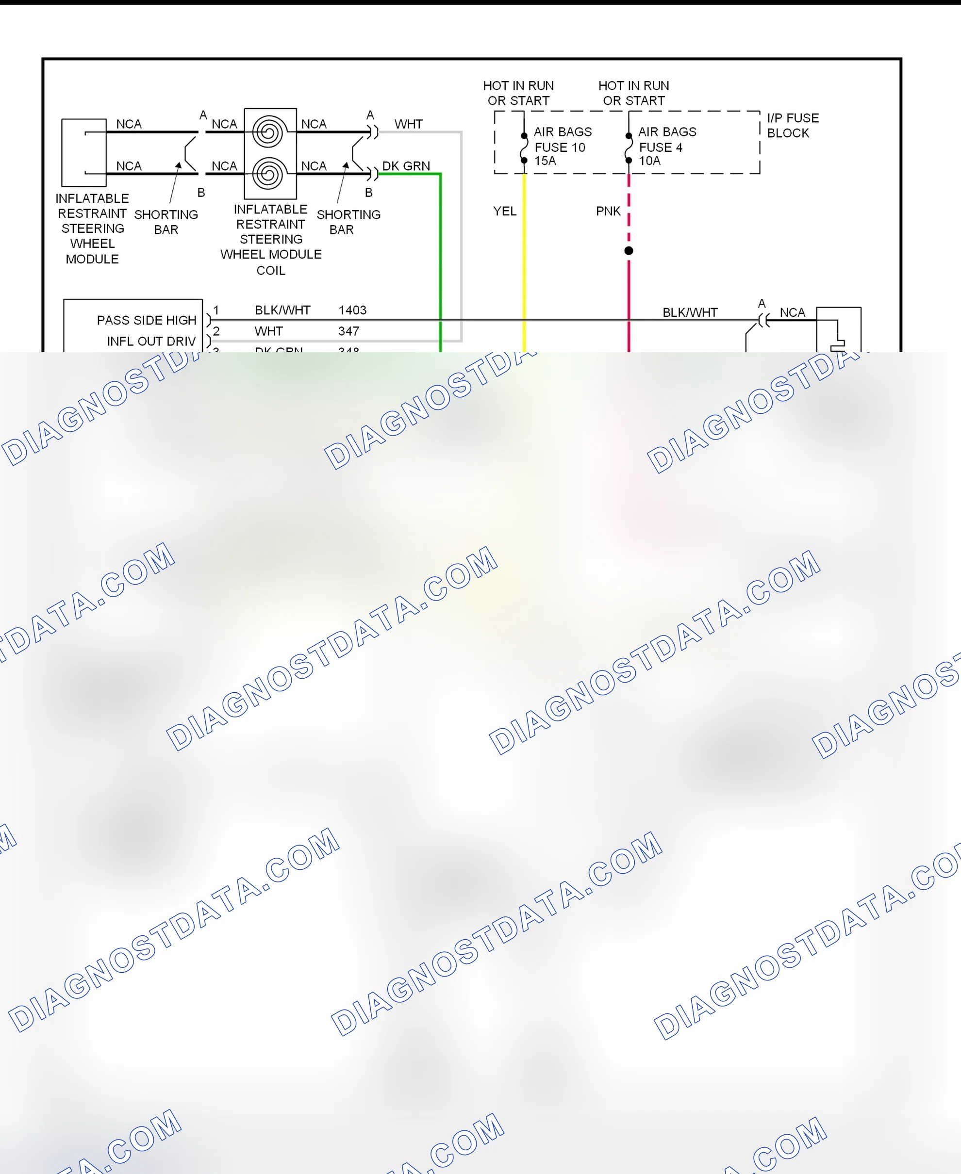 Scheme 97: SIR System Wiring Diagram (Chevy Express, Chevy Van, & Savana)