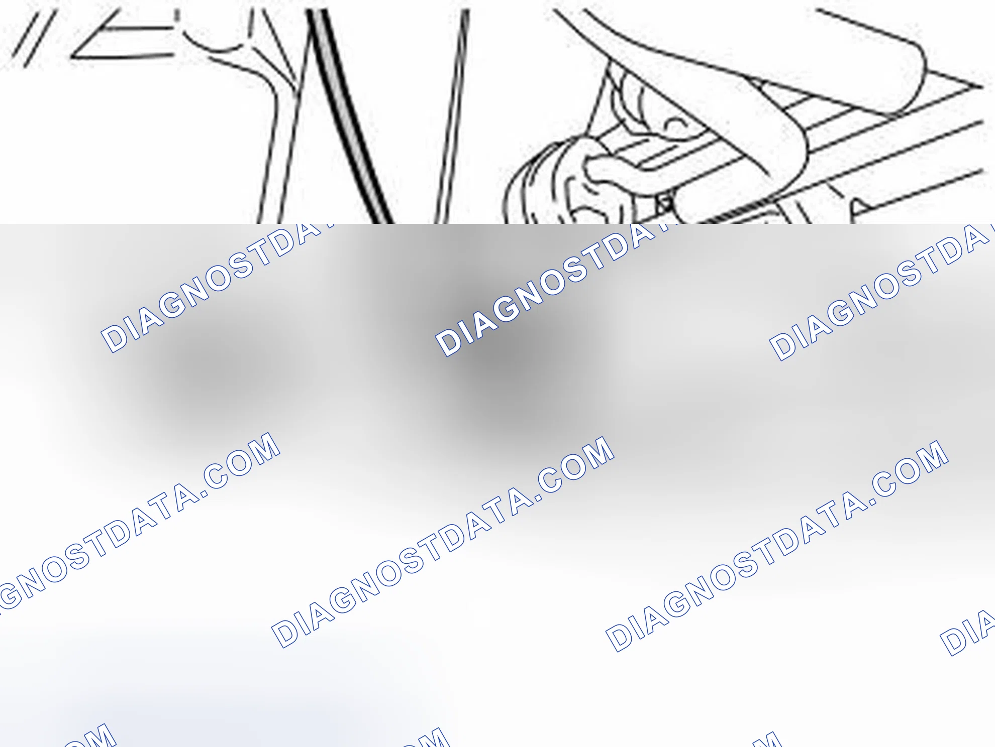Scheme 349: Removing the rear exhaust temperature sensor