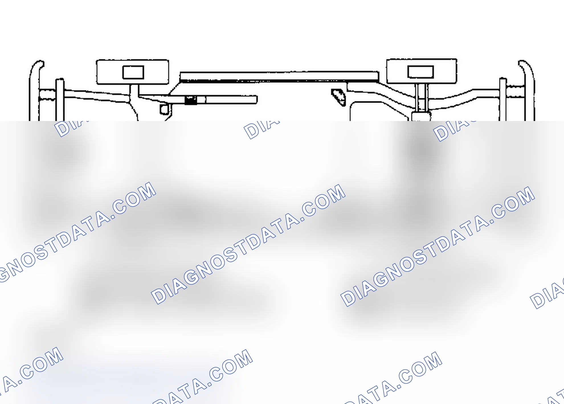 Scheme 5: FWD Lifting Points (Aries, LeBaron & Reliant). A floor jack point is at center of front crossmember (inboard) and at center of rear axle.