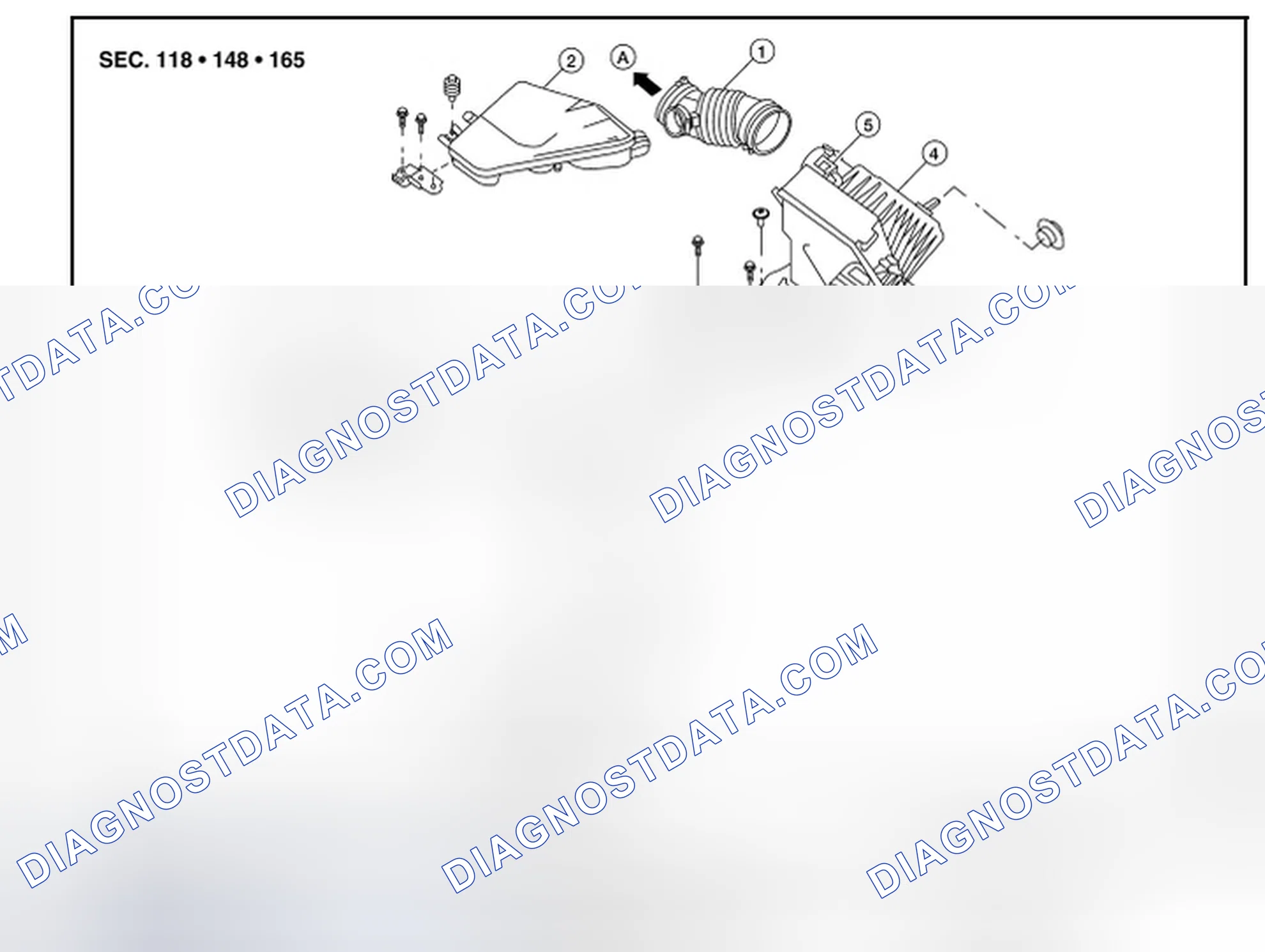 Scheme 45: AIR CLEANER FILTER : Removal and Installation