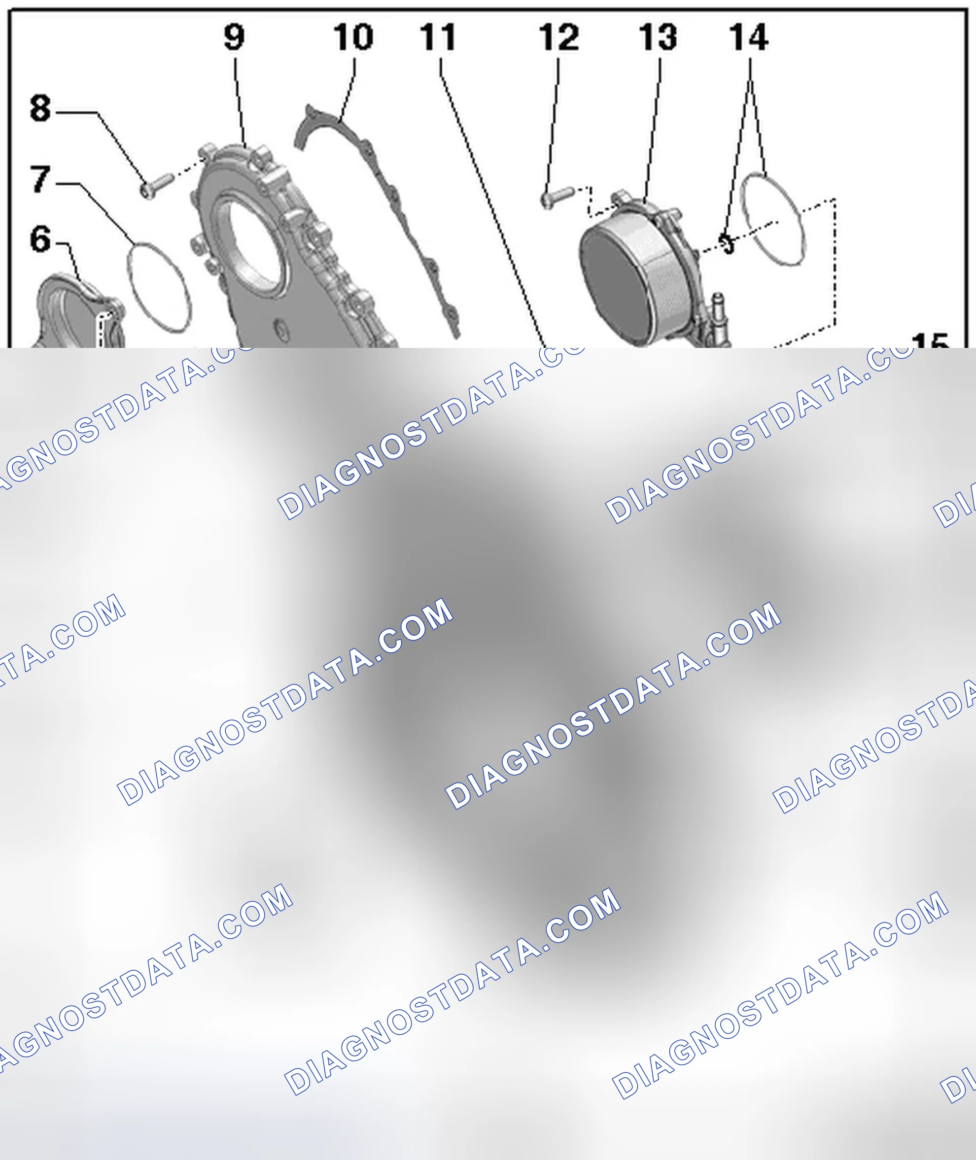 Scheme 443: TIMING CHAIN COVERS OVERVIEW