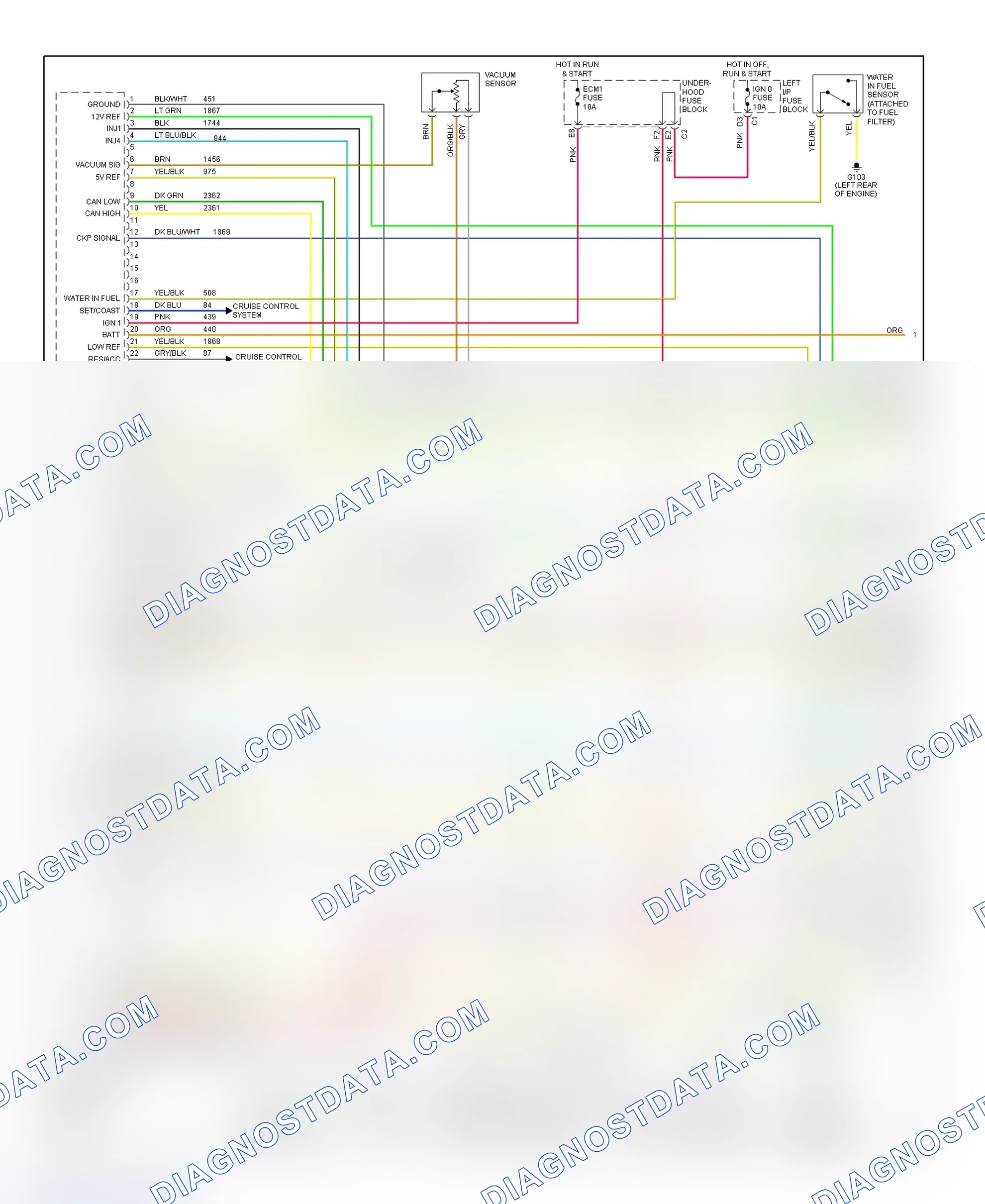 Scheme 56: PCM Wiring Diagram (Sierra & Silverado - 6.6L - California - 1 Of 4)