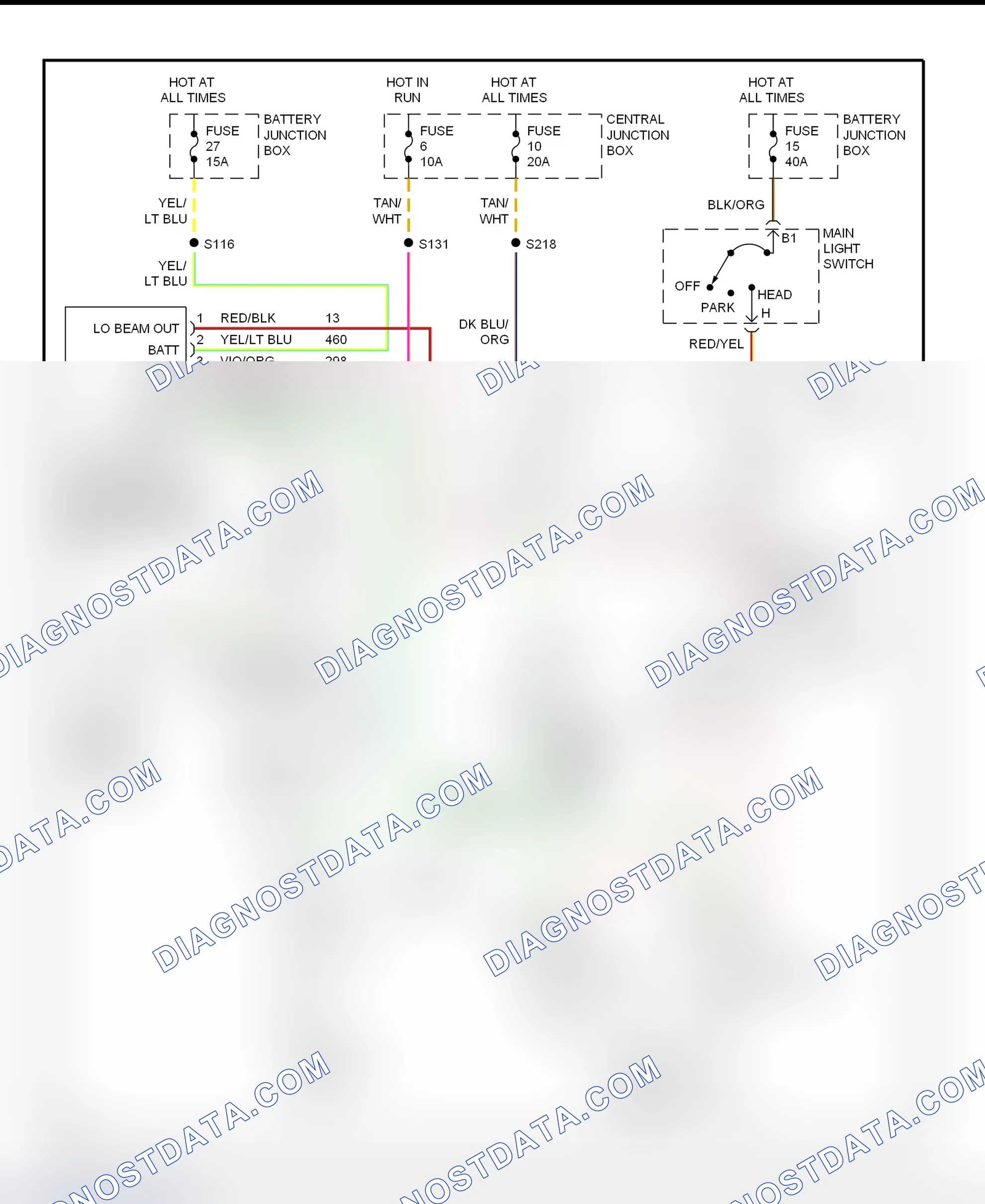 Scheme 26: Daytime Running Lights Wiring Diagram (Econoline - With DRL)