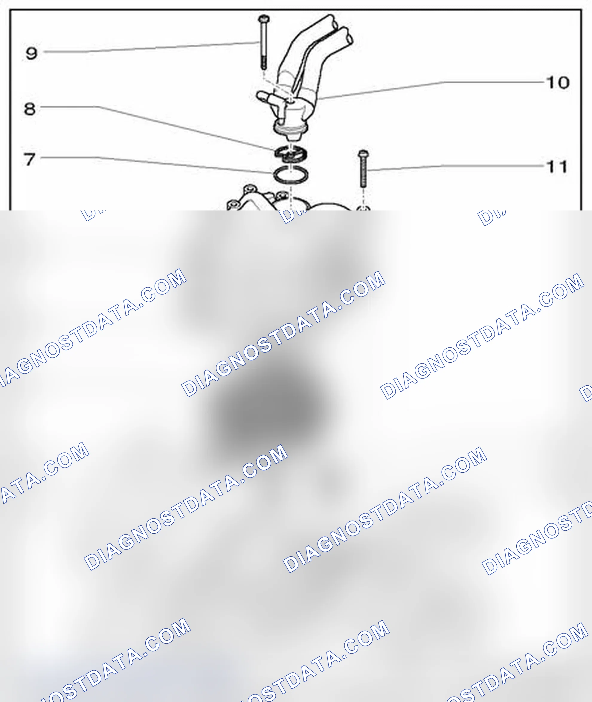 Scheme 611: Oil check valves, oil separator, component overview