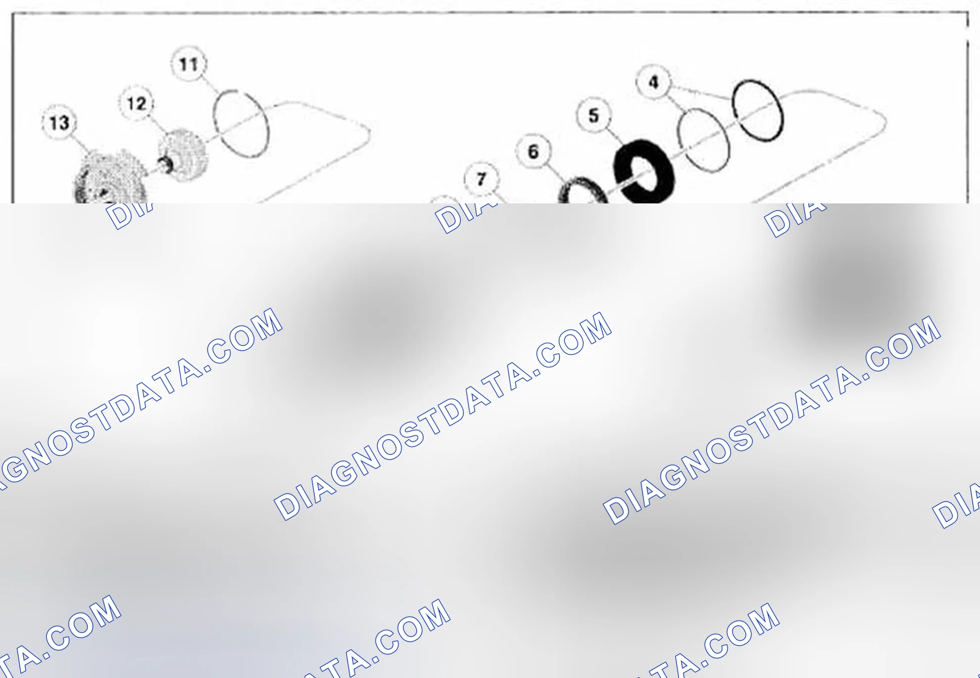 Scheme 484: O/D (4, 5, 6) Clutch Exploded View
