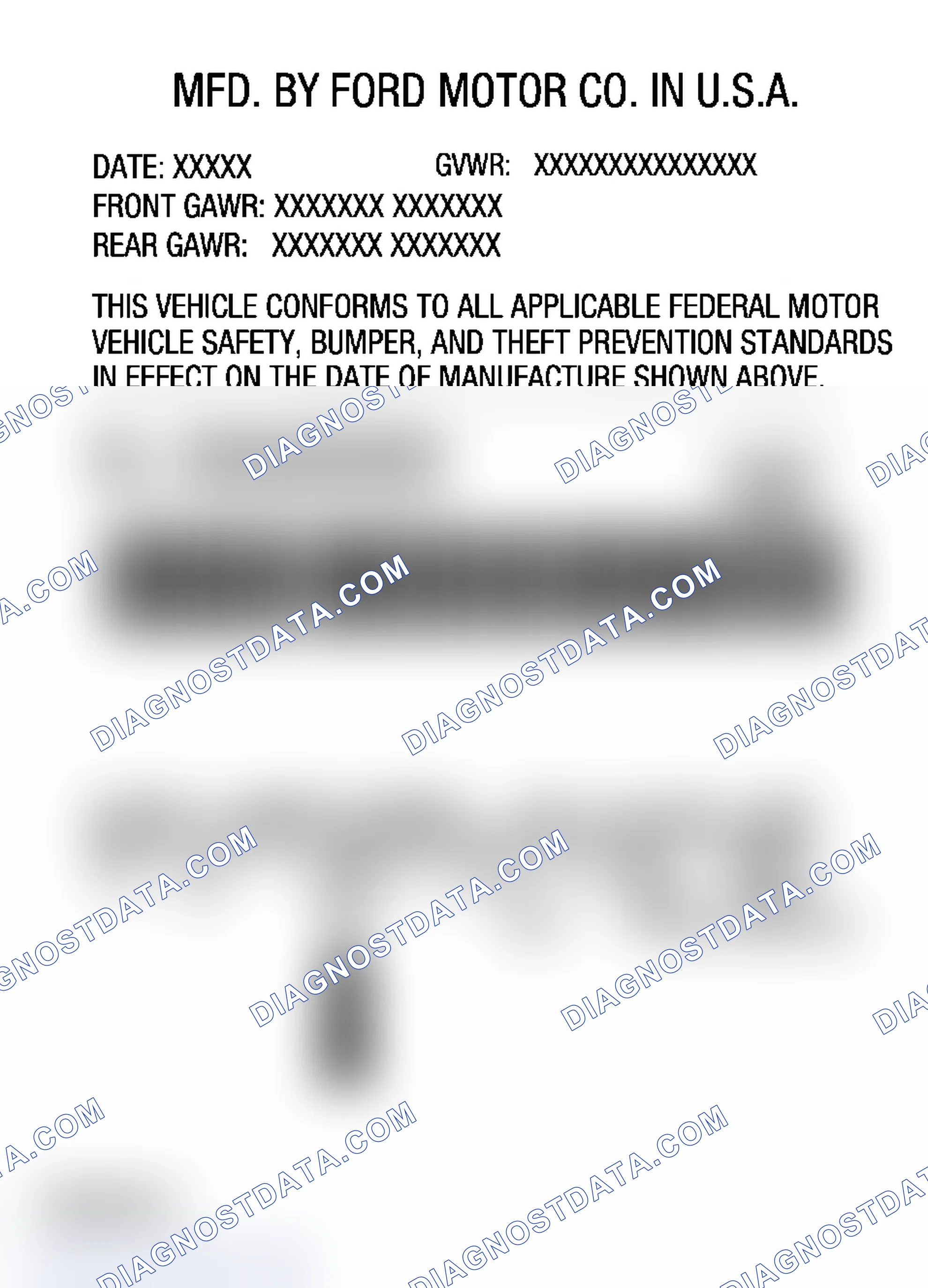 Scheme 26: Tape/Paint Pinstripe Codes - Ford Five Hundred, Mercury Montego