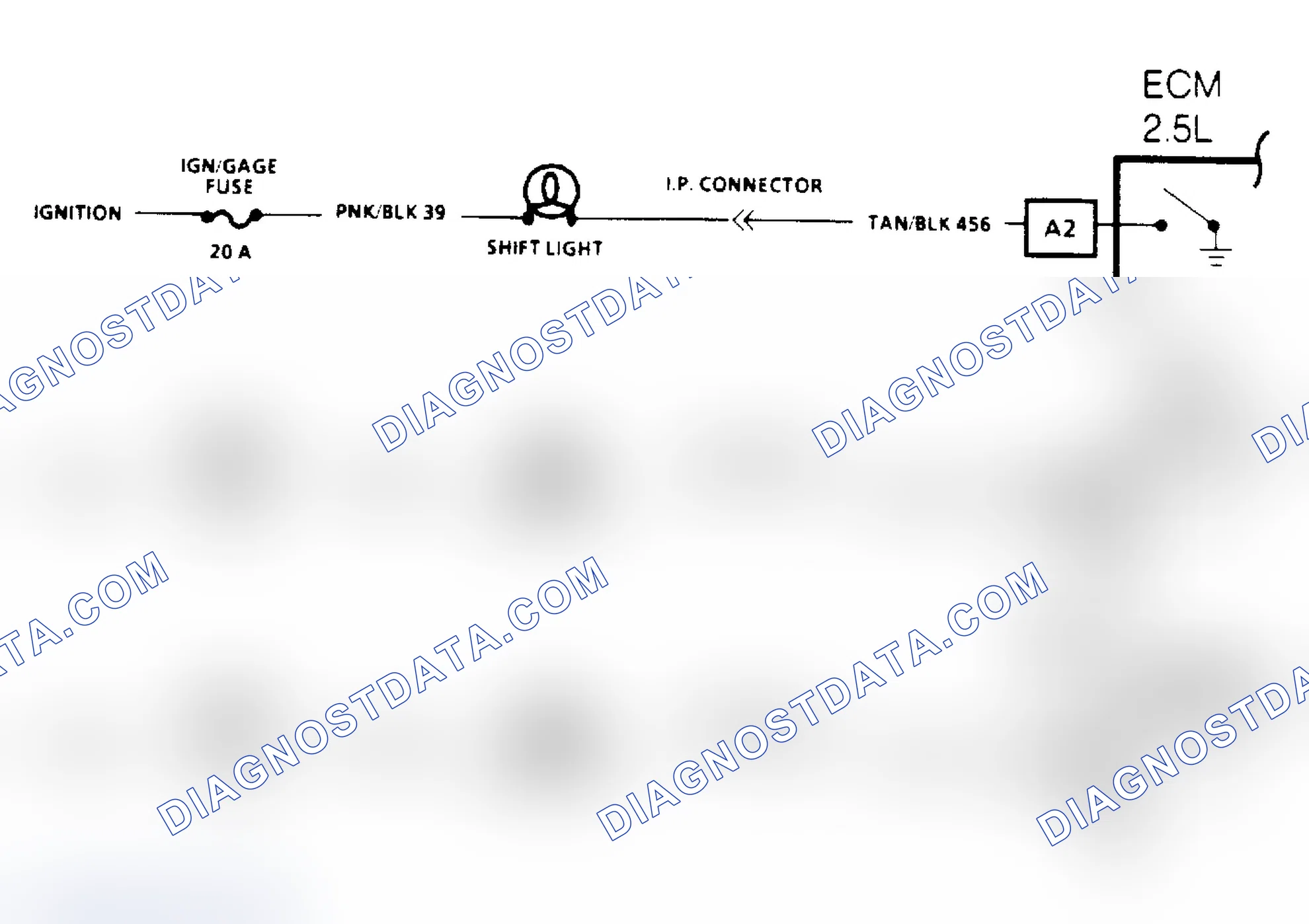Scheme 137: Manual Transmission Shift Light Check Schematic