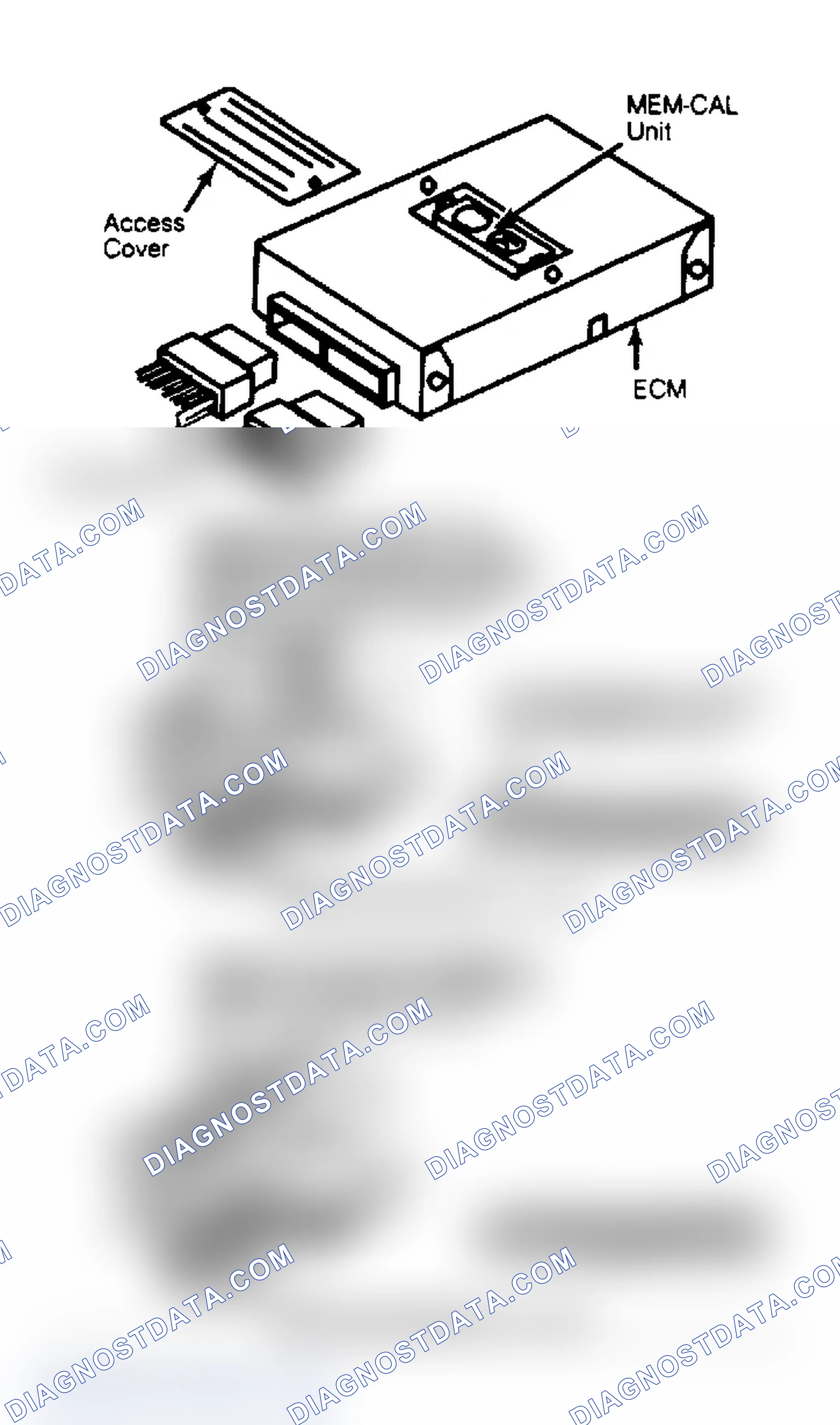 Scheme 3: Replacing MEM-CAL in Electronic Control Module (2.5L Only)