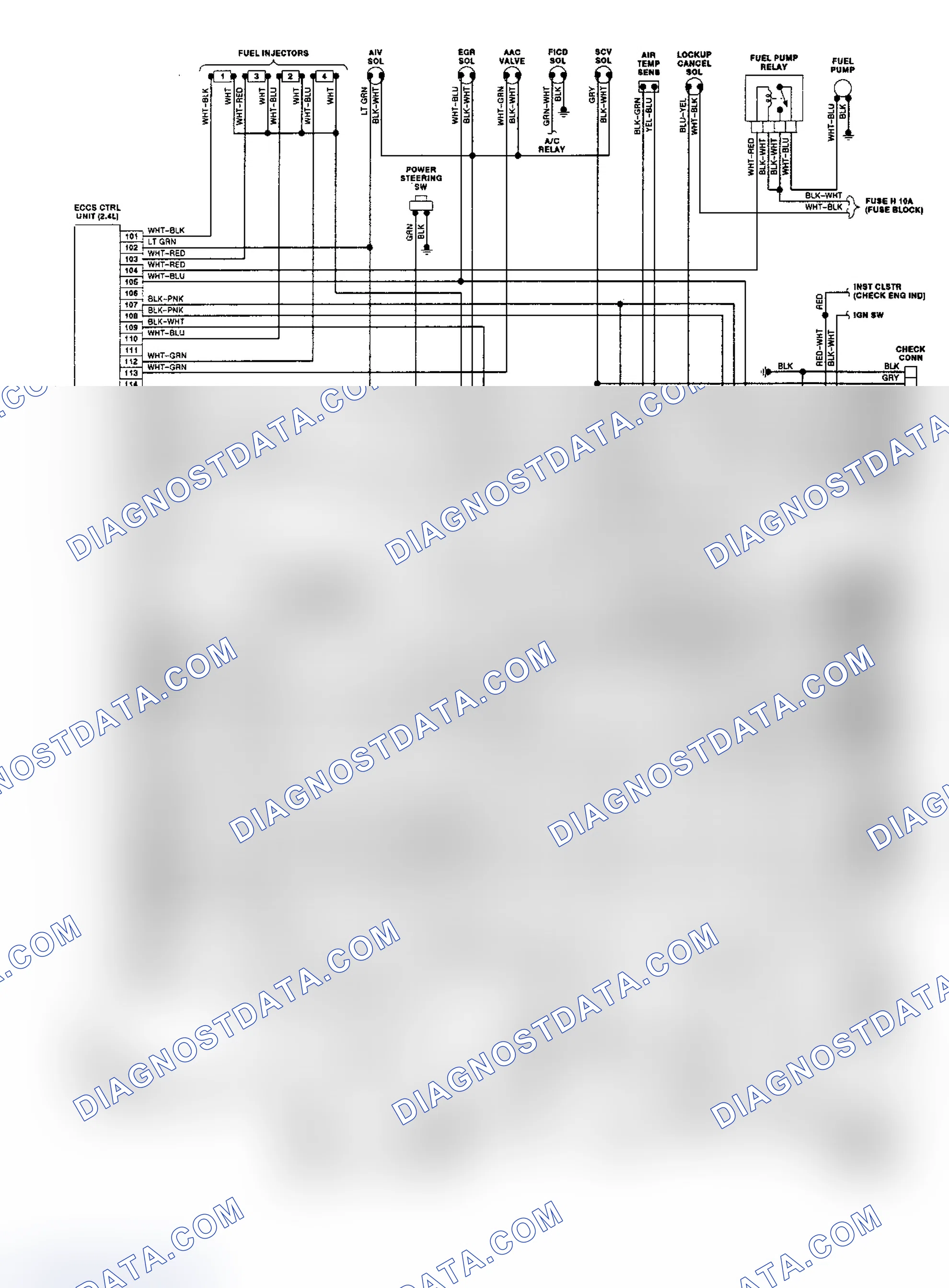 Scheme 5: Wiring Diagram (Pickup 2.4L)
