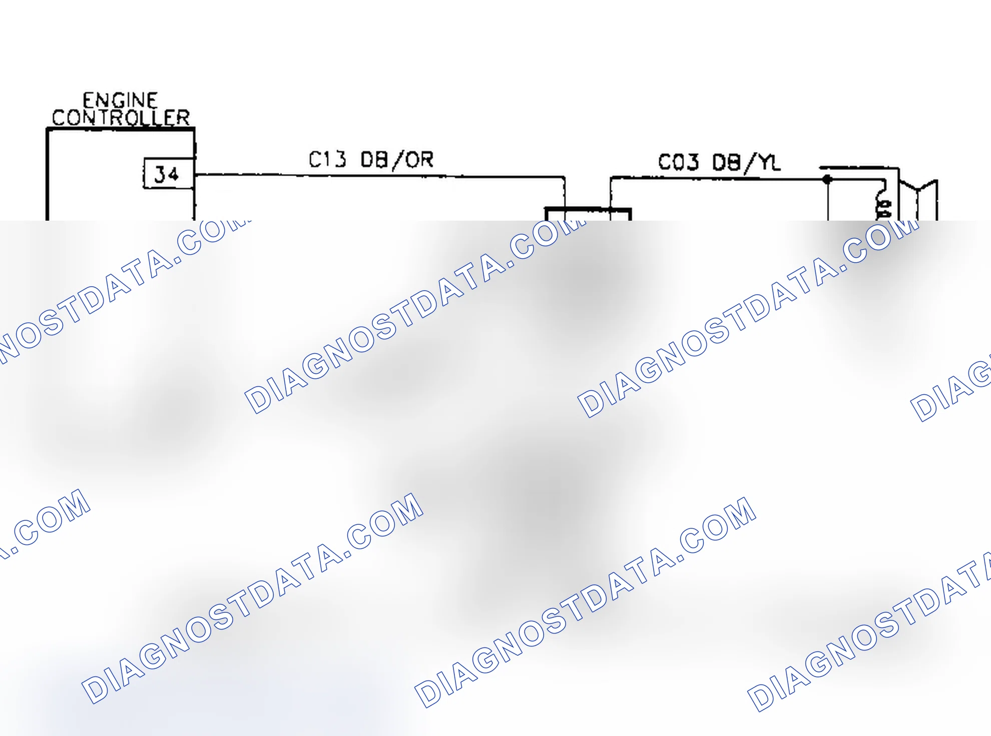 Scheme 653: Test DR-23A Code 33, Schematic, A/C Clutch Relay Circuit