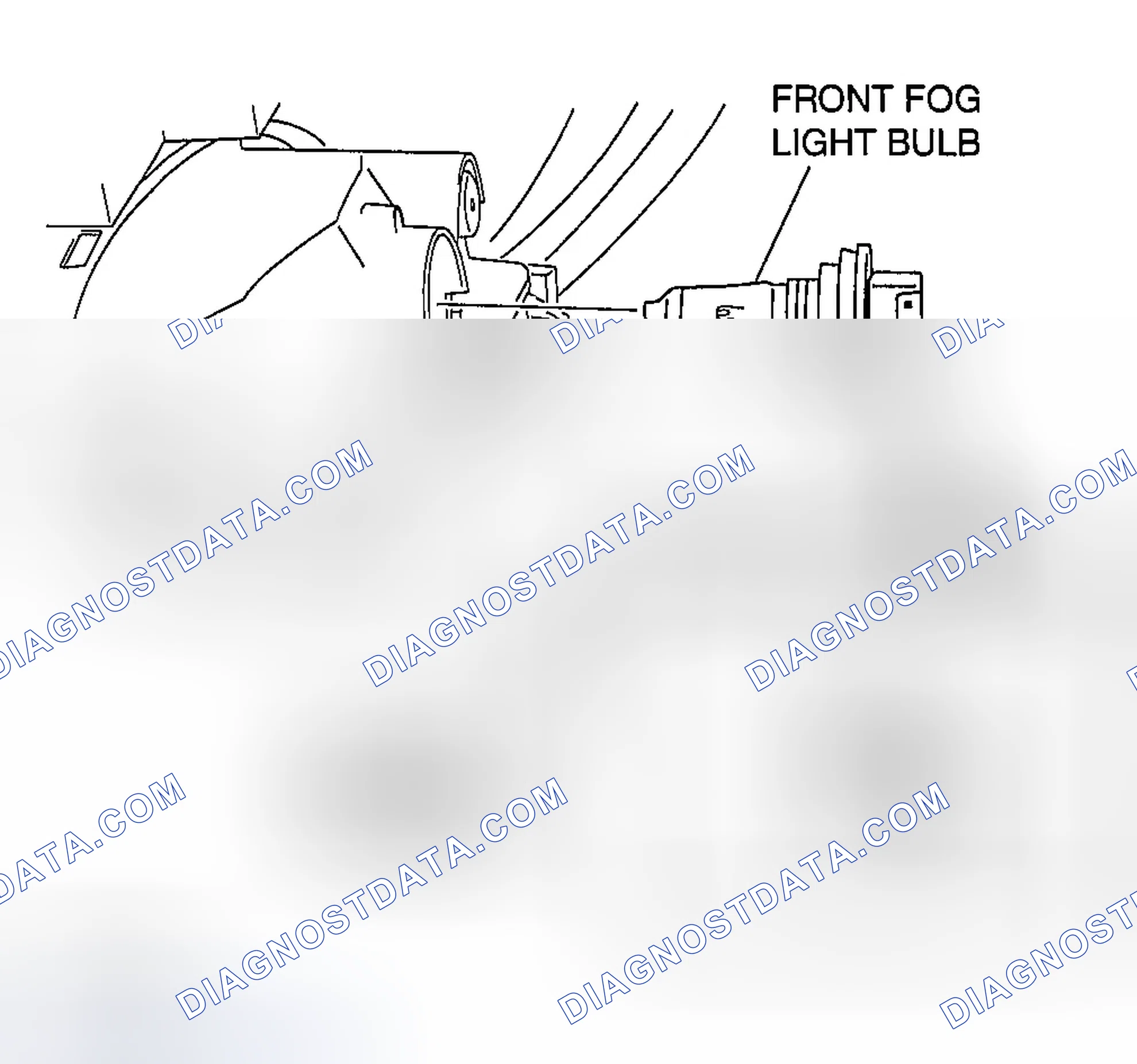 Scheme 25: FRONT FOG LIGHT BULB REMOVAL/INSTALLATION