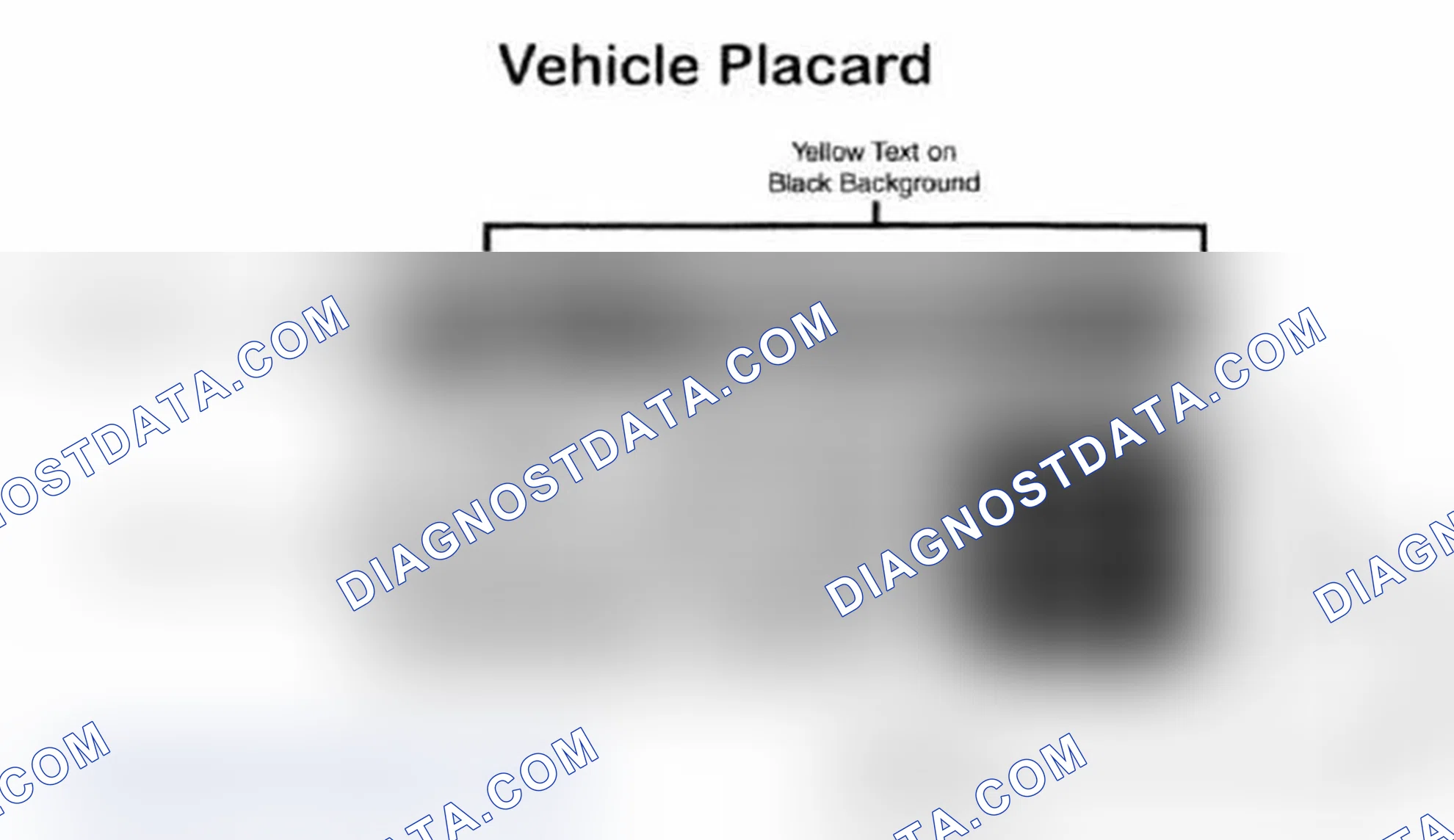 Scheme 28: Vehicle Tire Placard - Typical