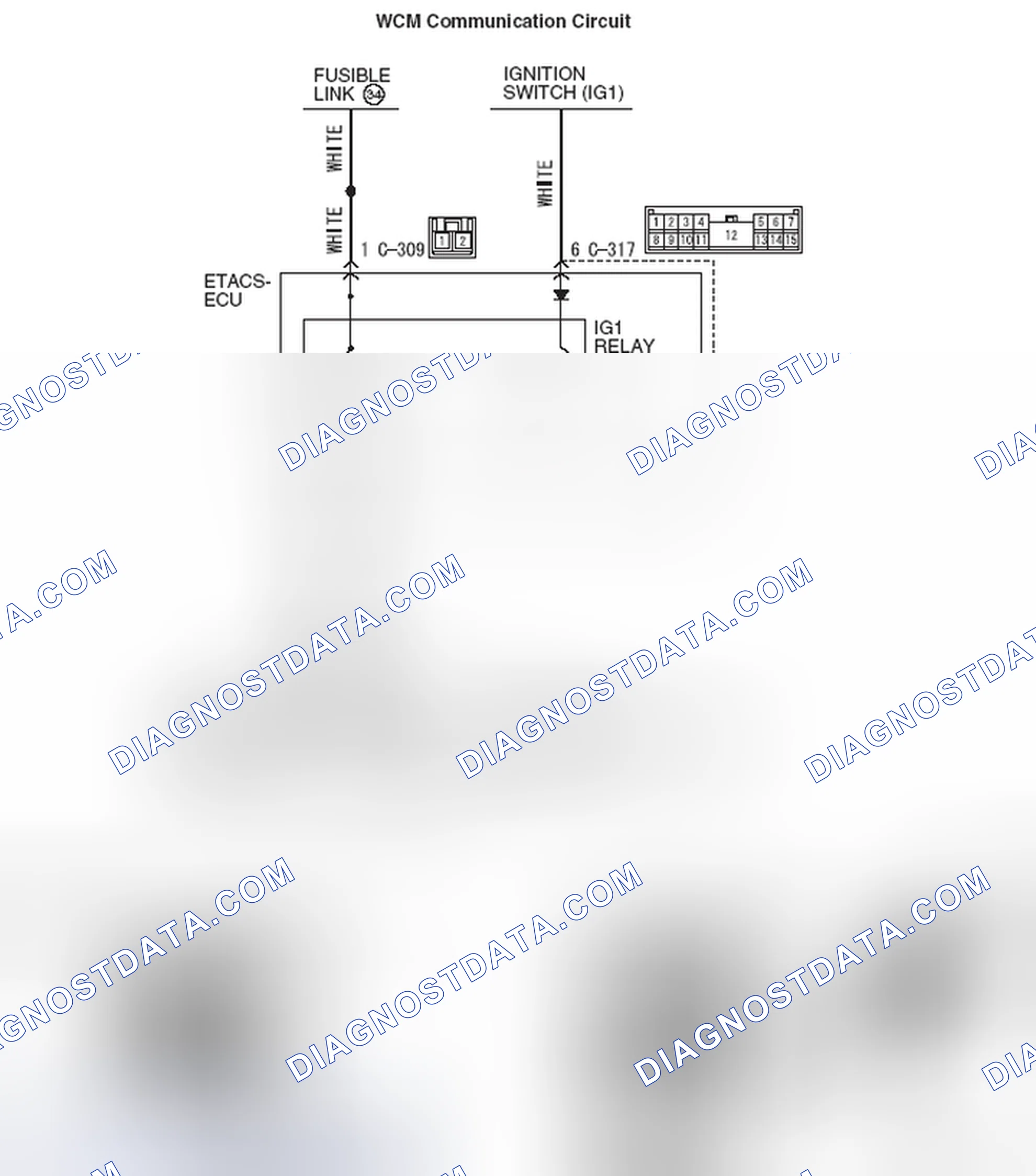 Scheme 8: DTC B2101: IG SW start POS. circuit low; DTC B2102: IG SW start POS. circuit high